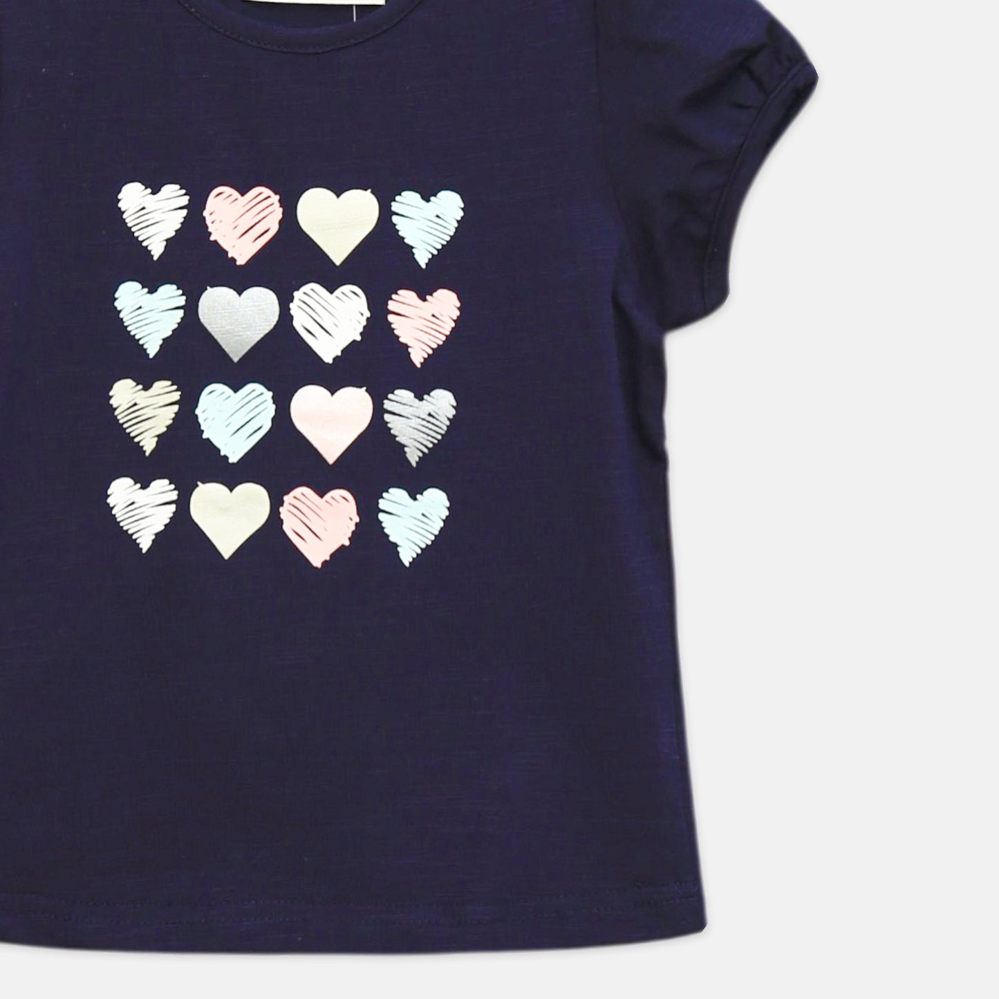 Navy Multi-Heart Tee