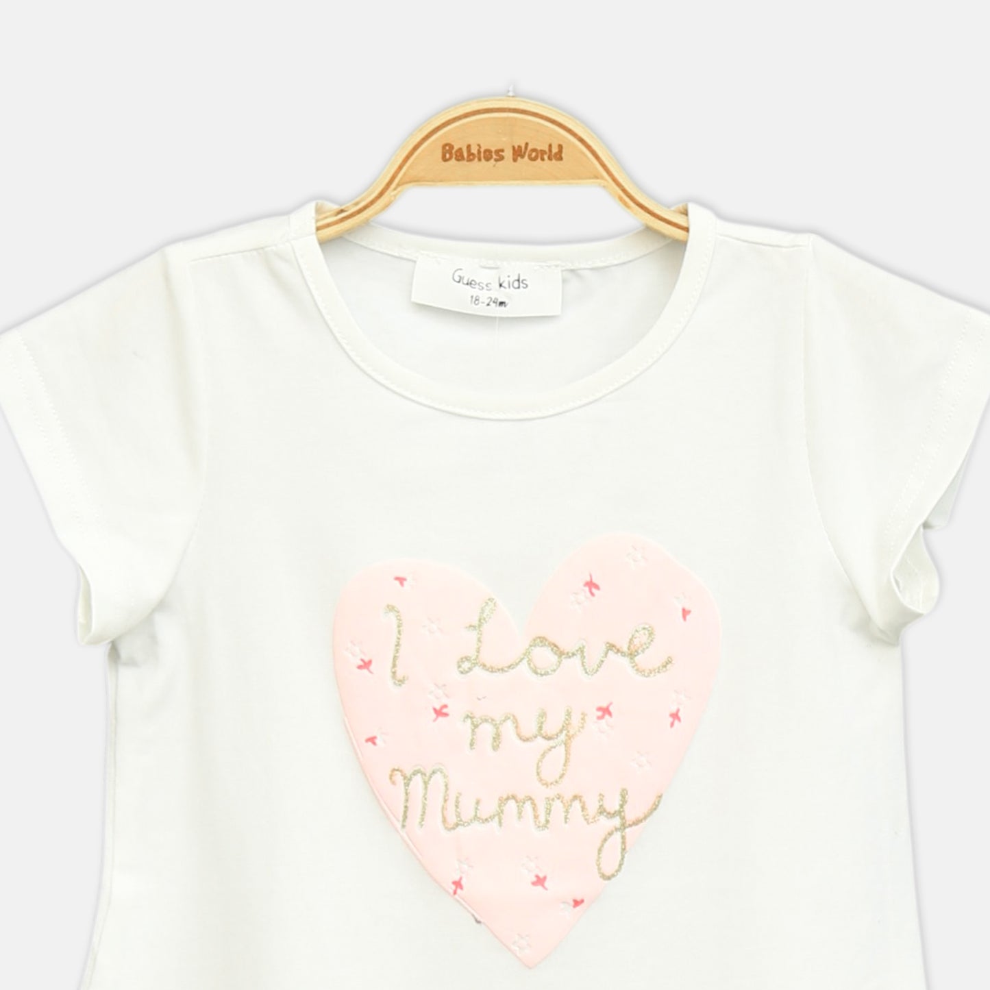 White Ruffle Mummy Tee