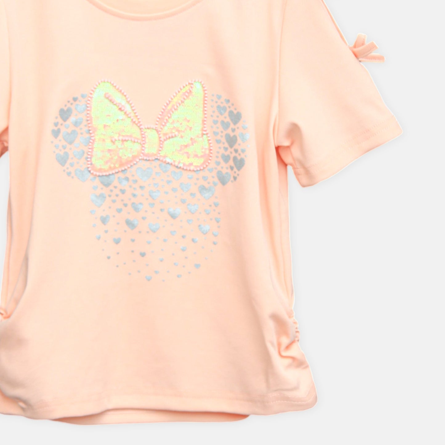 Peach Bow Knot Tee