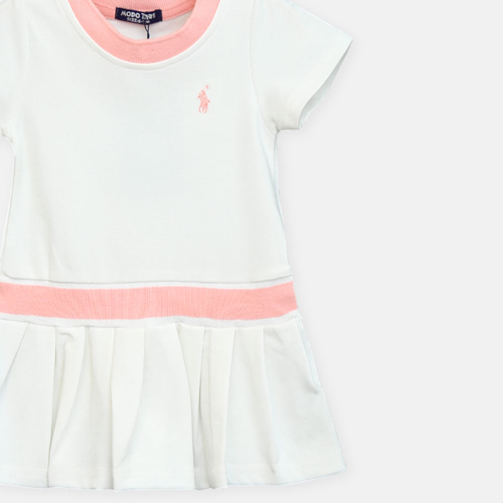 Girl Polo White Top