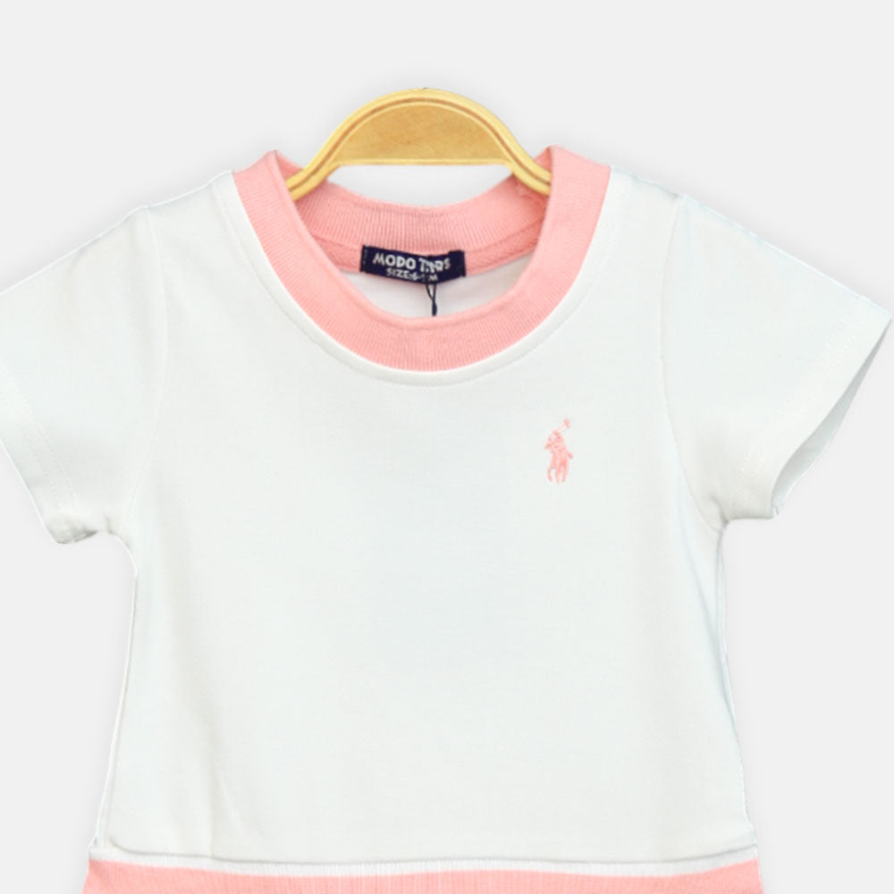 Girl Polo White Top