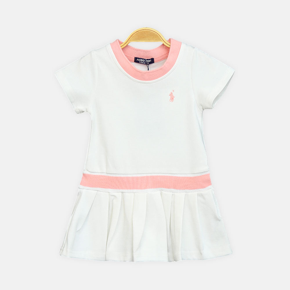 Girl Polo White Top
