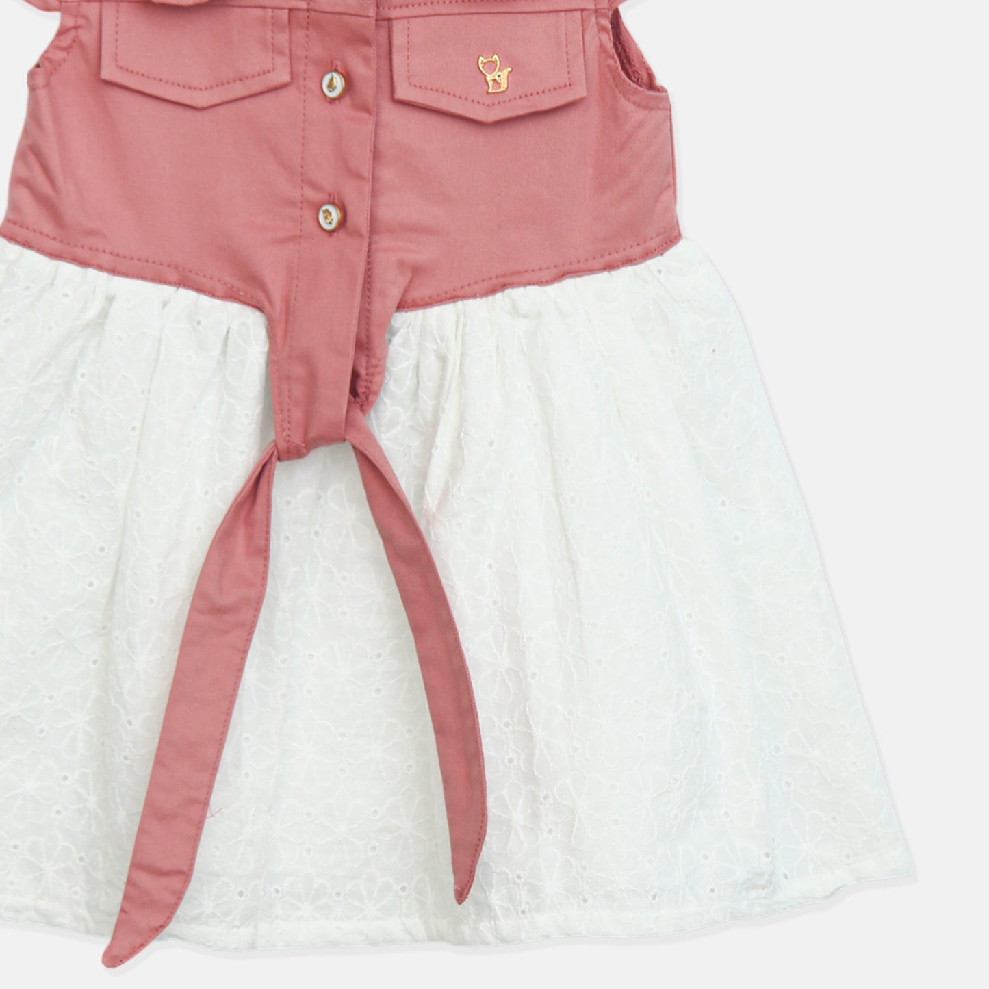 Dusty Rose Front-Tie Top