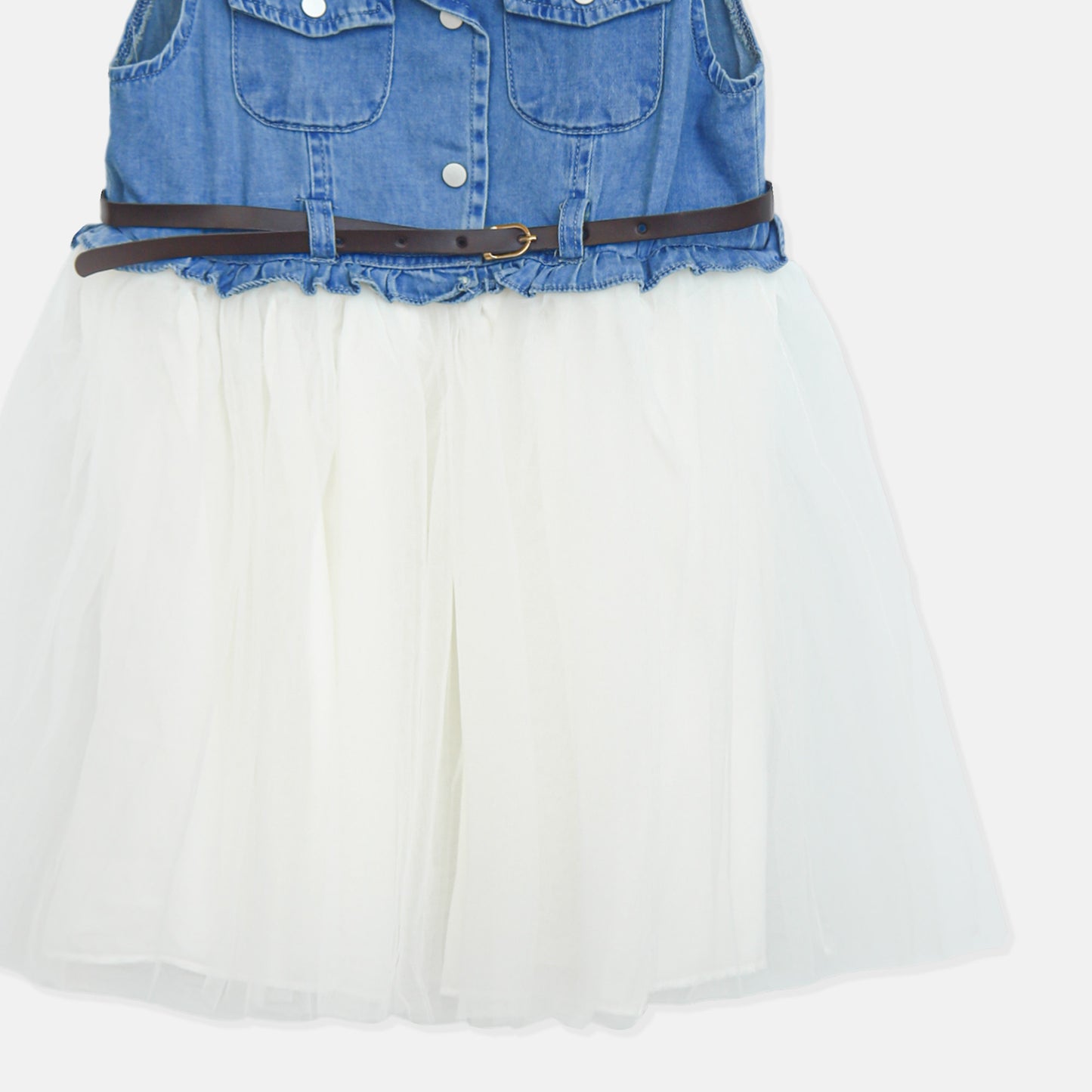 Navy Denim Vest Dress