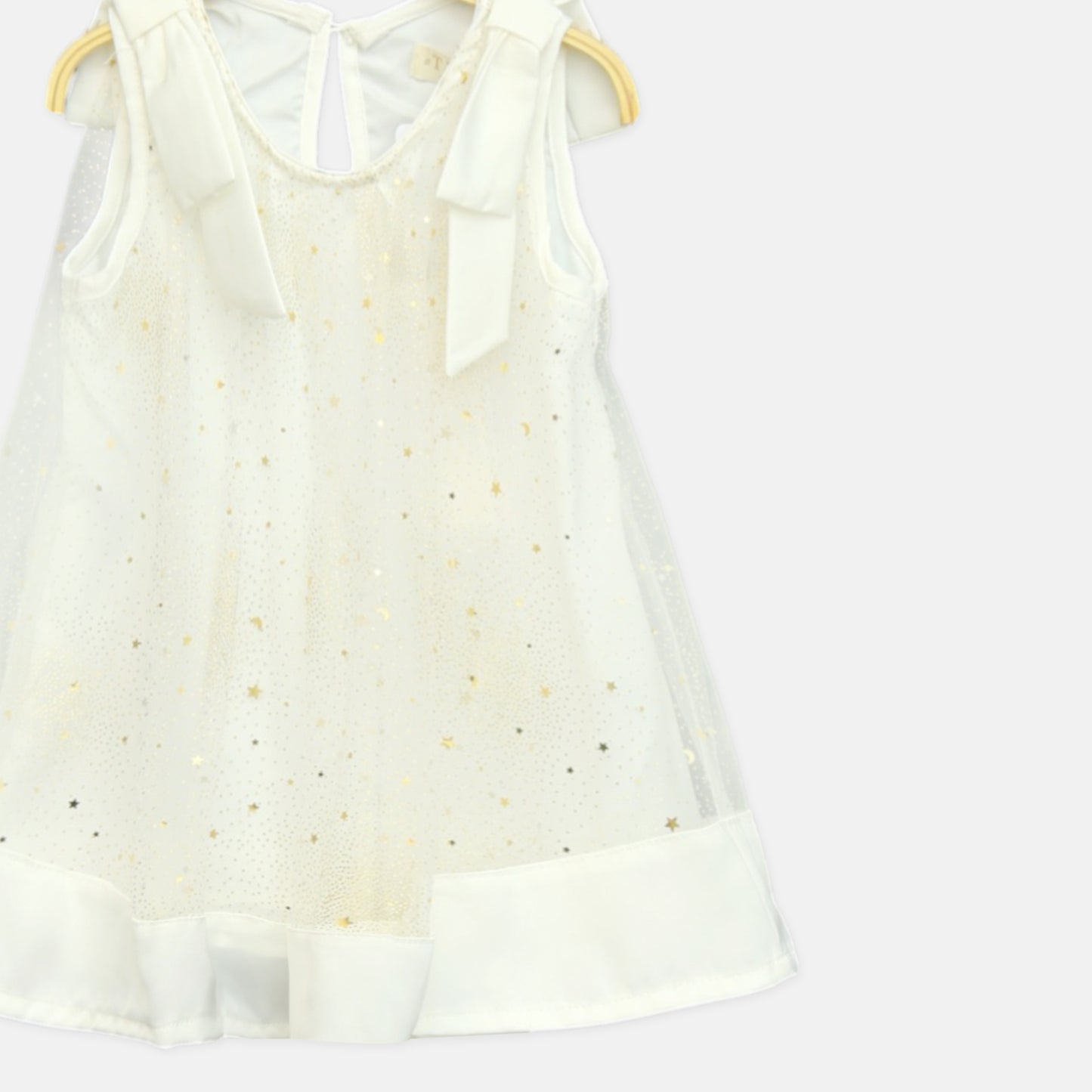Off-White Glitter Tulle Top