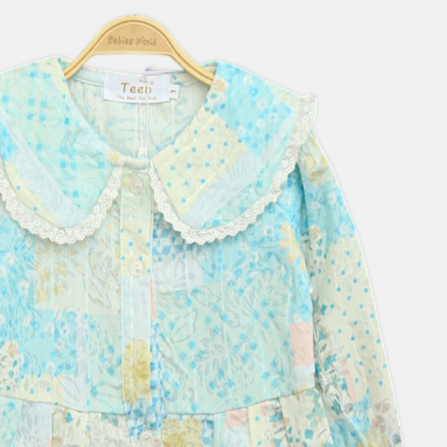 Blue Patchwork Top