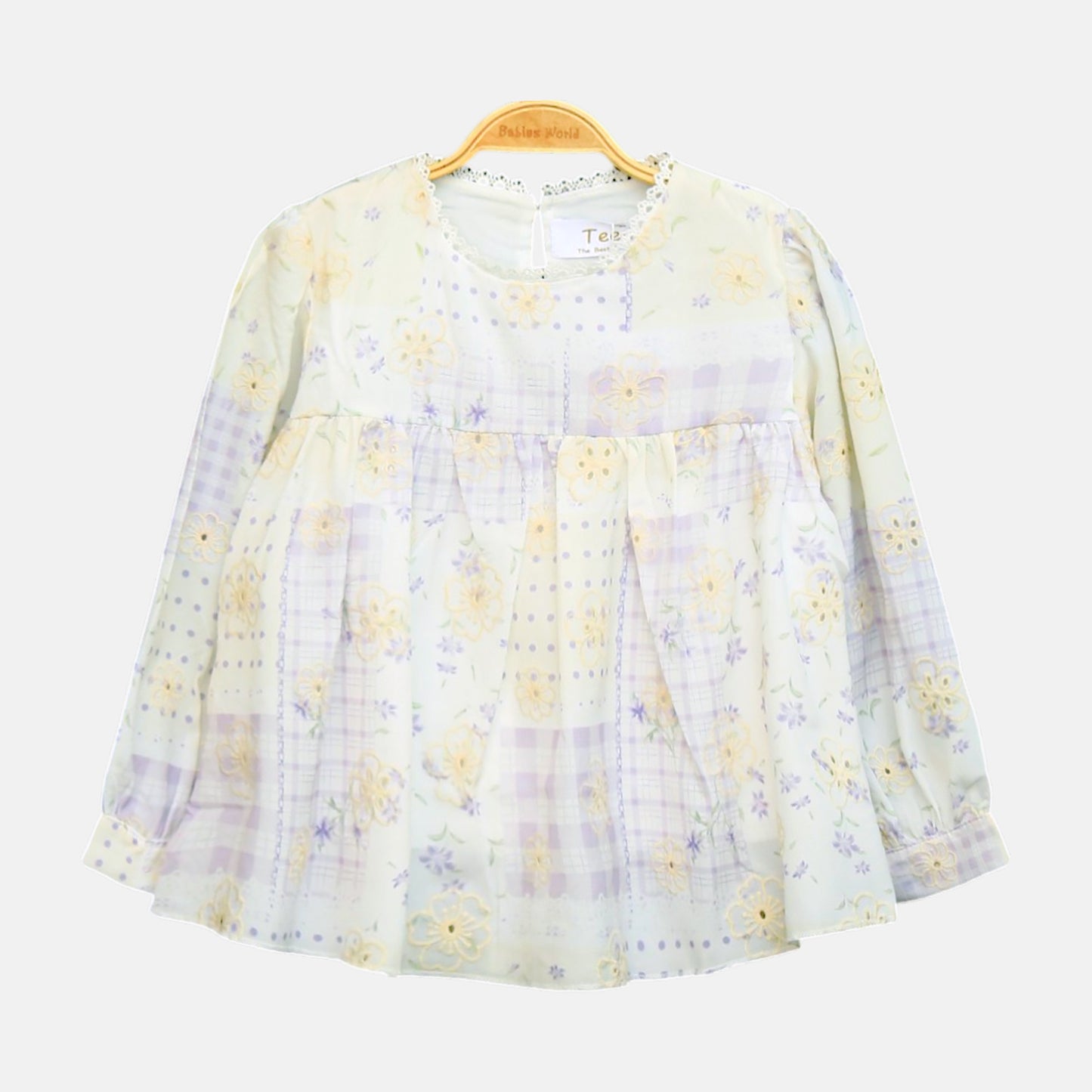 Purple Floral Top