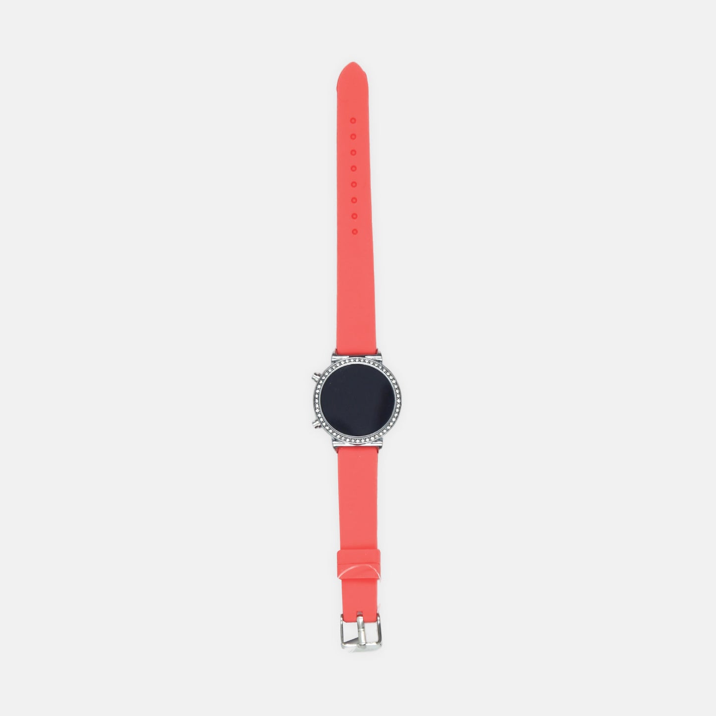 Red Crystal Digital Watch
