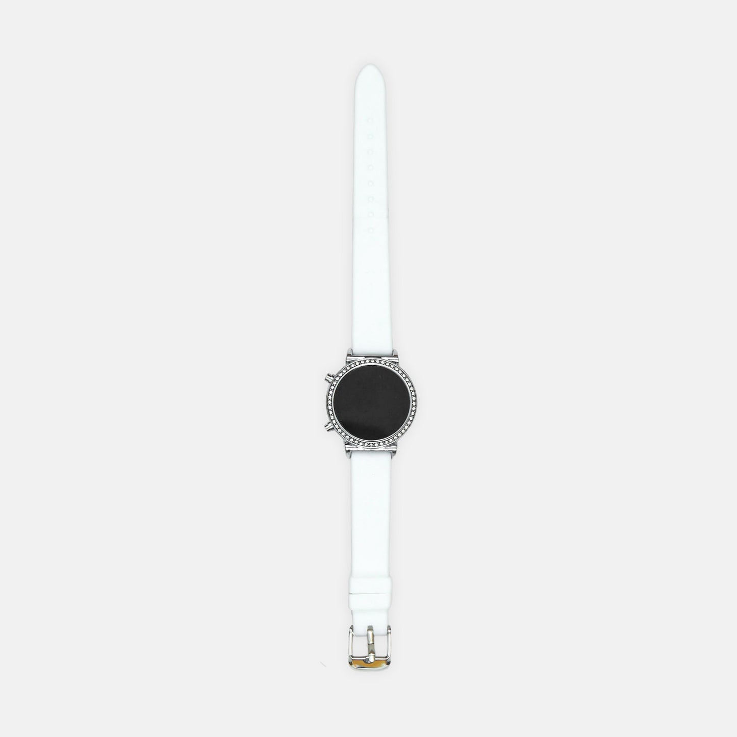 White Crystal Digital Watch