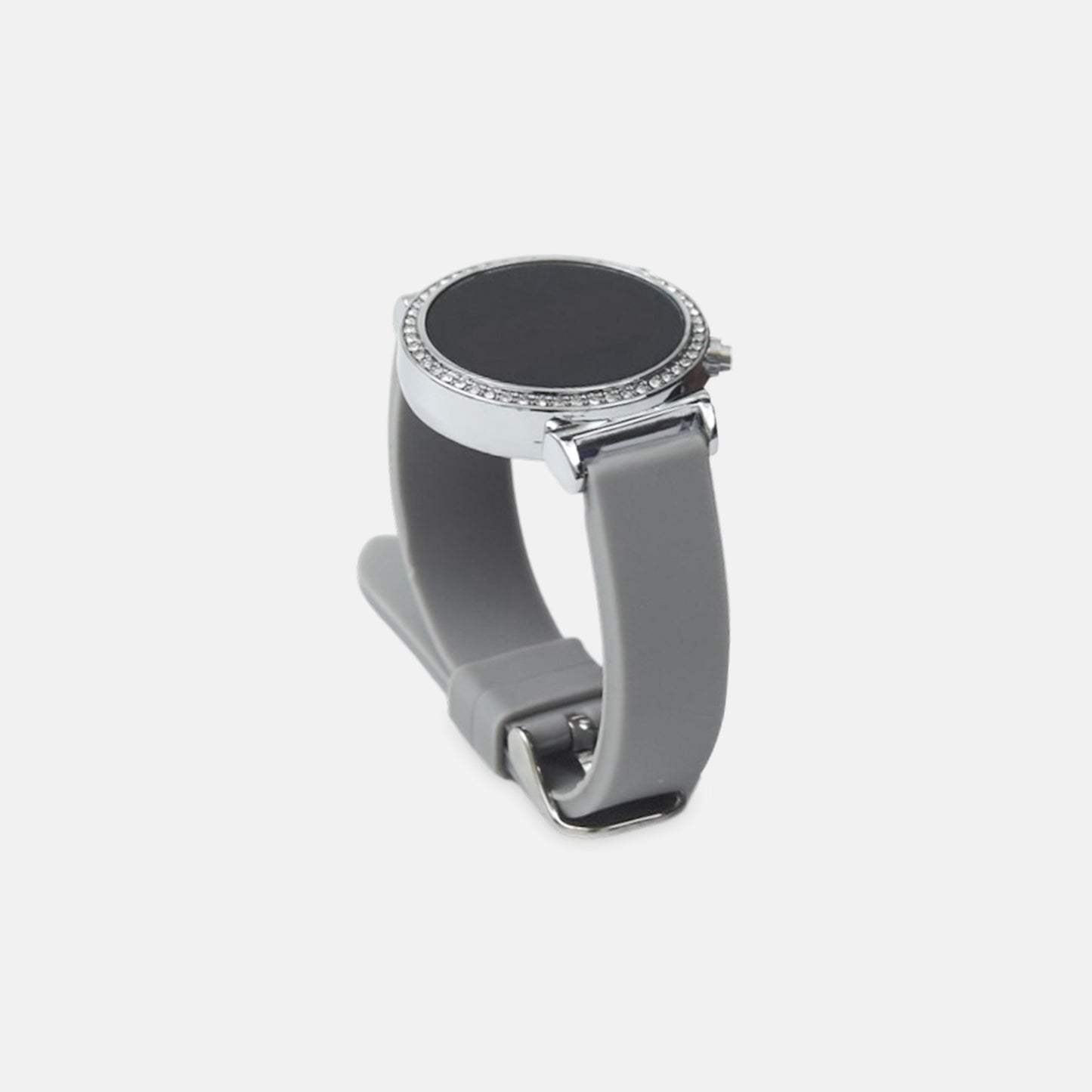 Grey Crystal Digital Watch