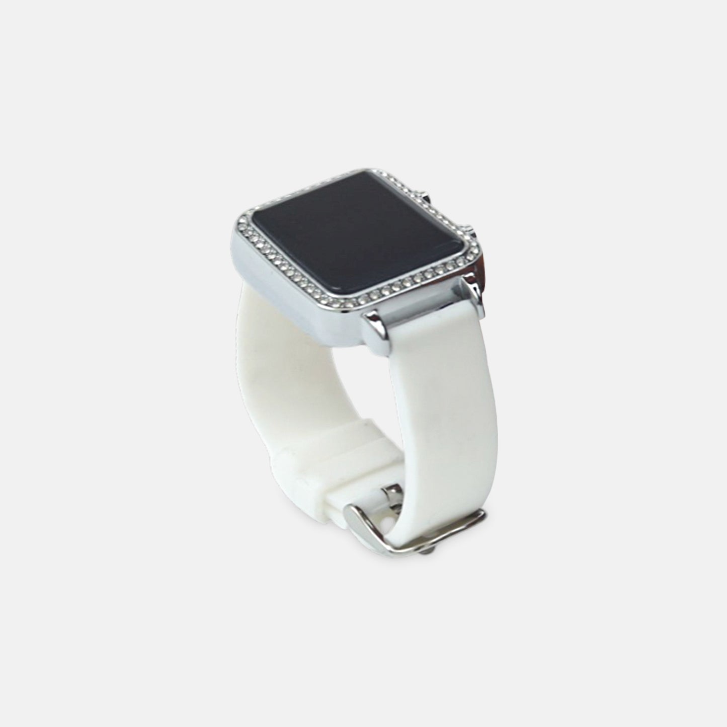 White Crystal Digital Watch