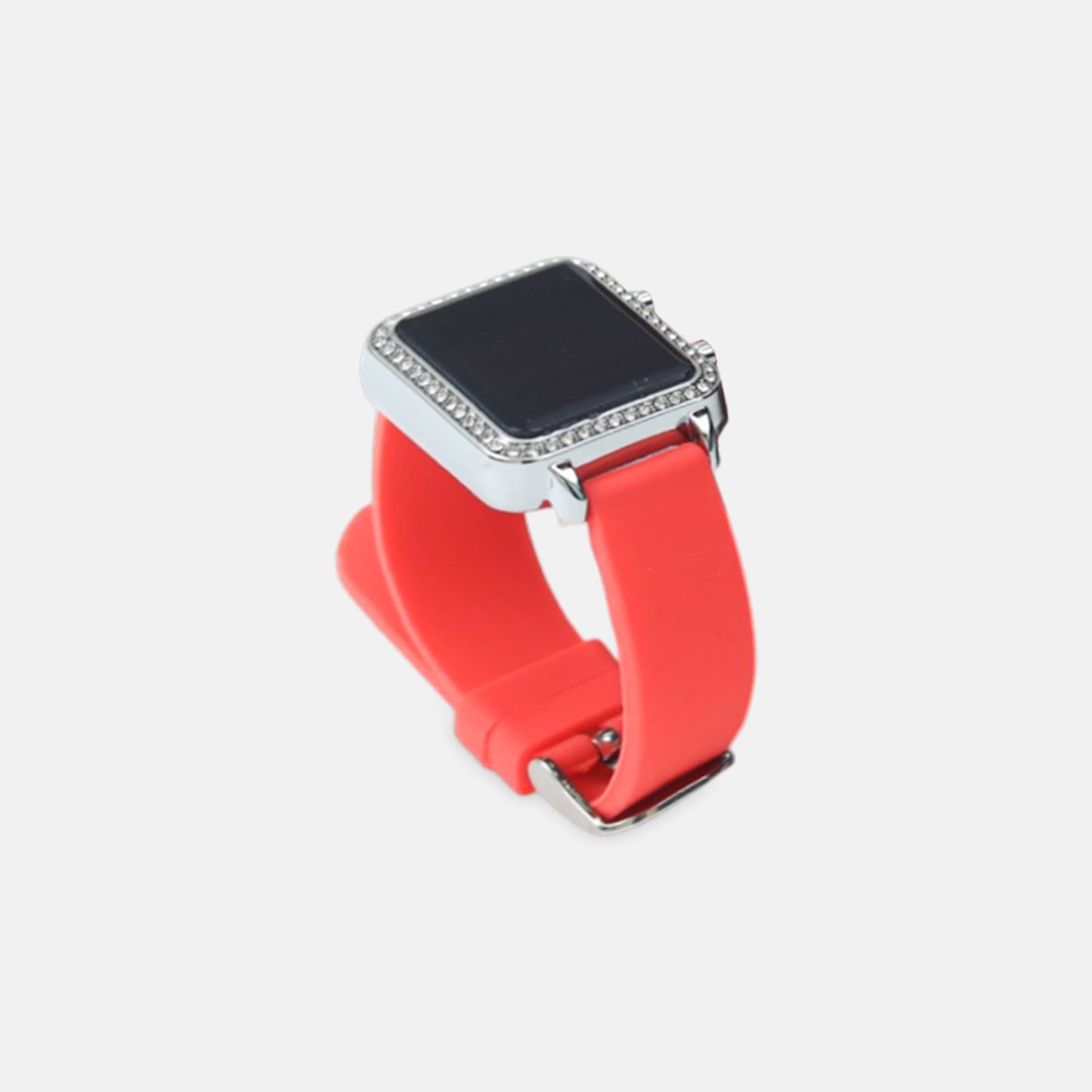 Pink Crystal Digital Watch
