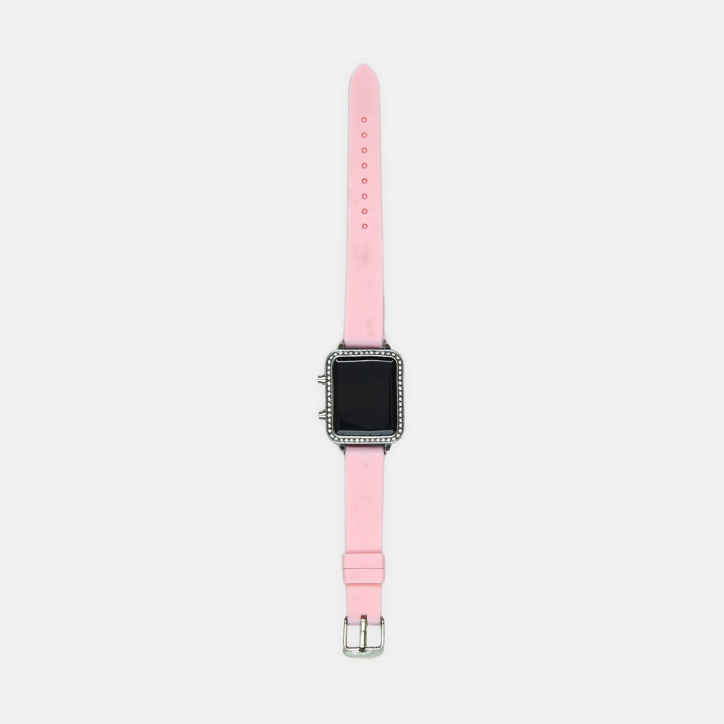 Pink Crystal Digital Watch