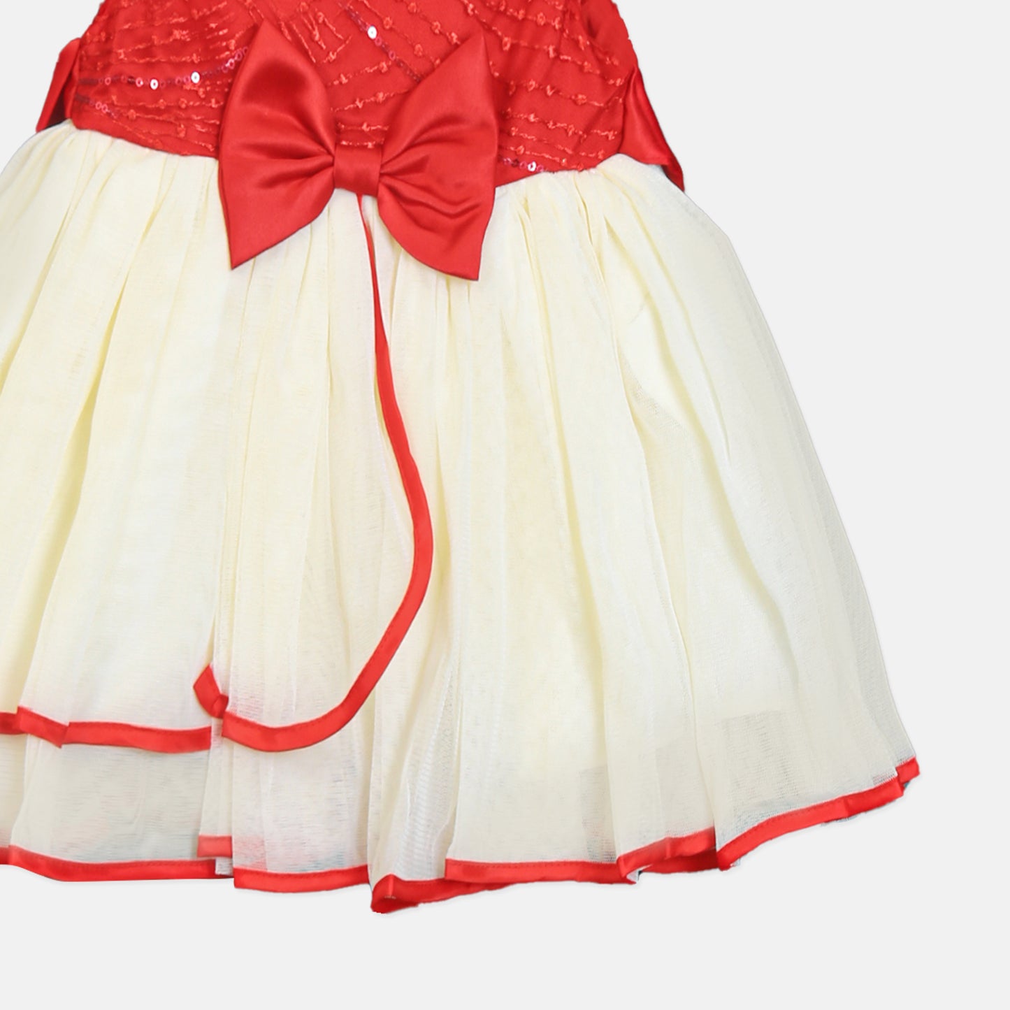 RED RADIANCE PARTY FROCK
