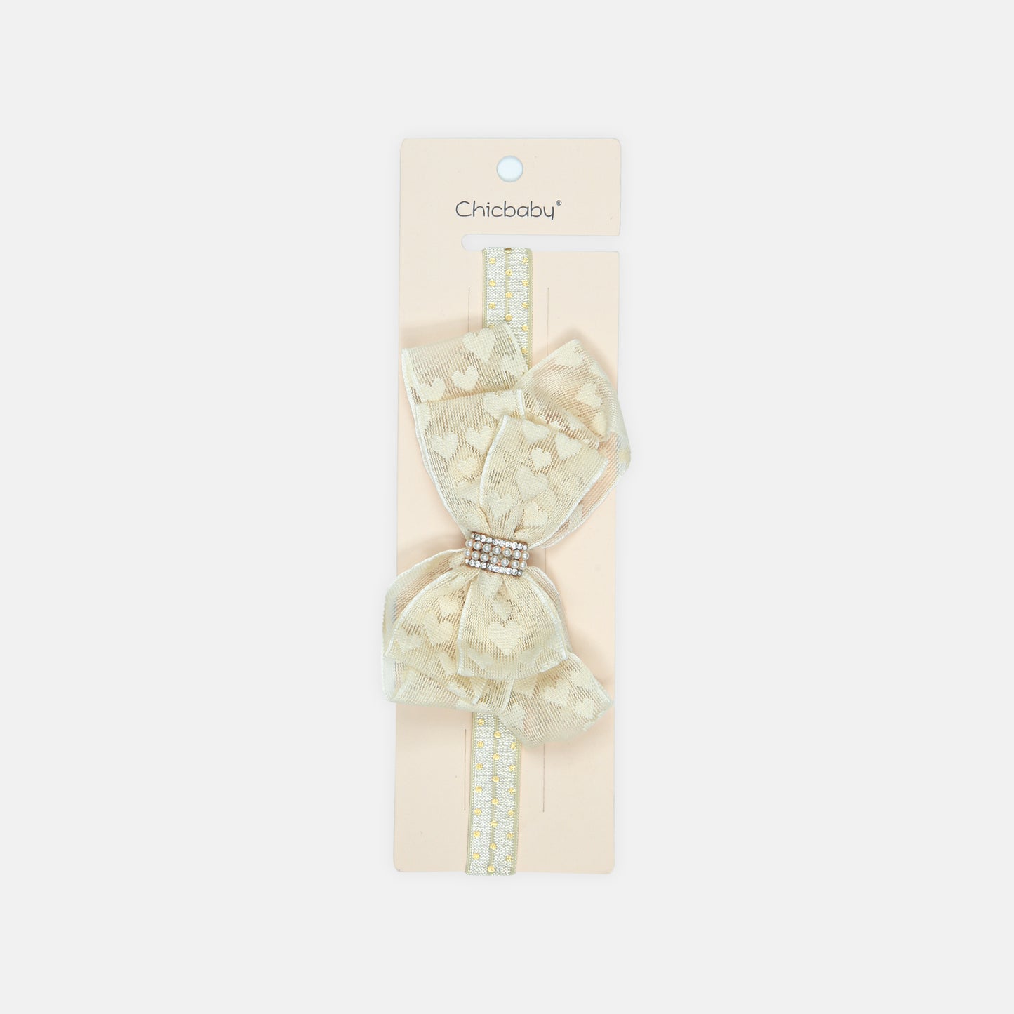 Pearl Accent Ivory Bow
