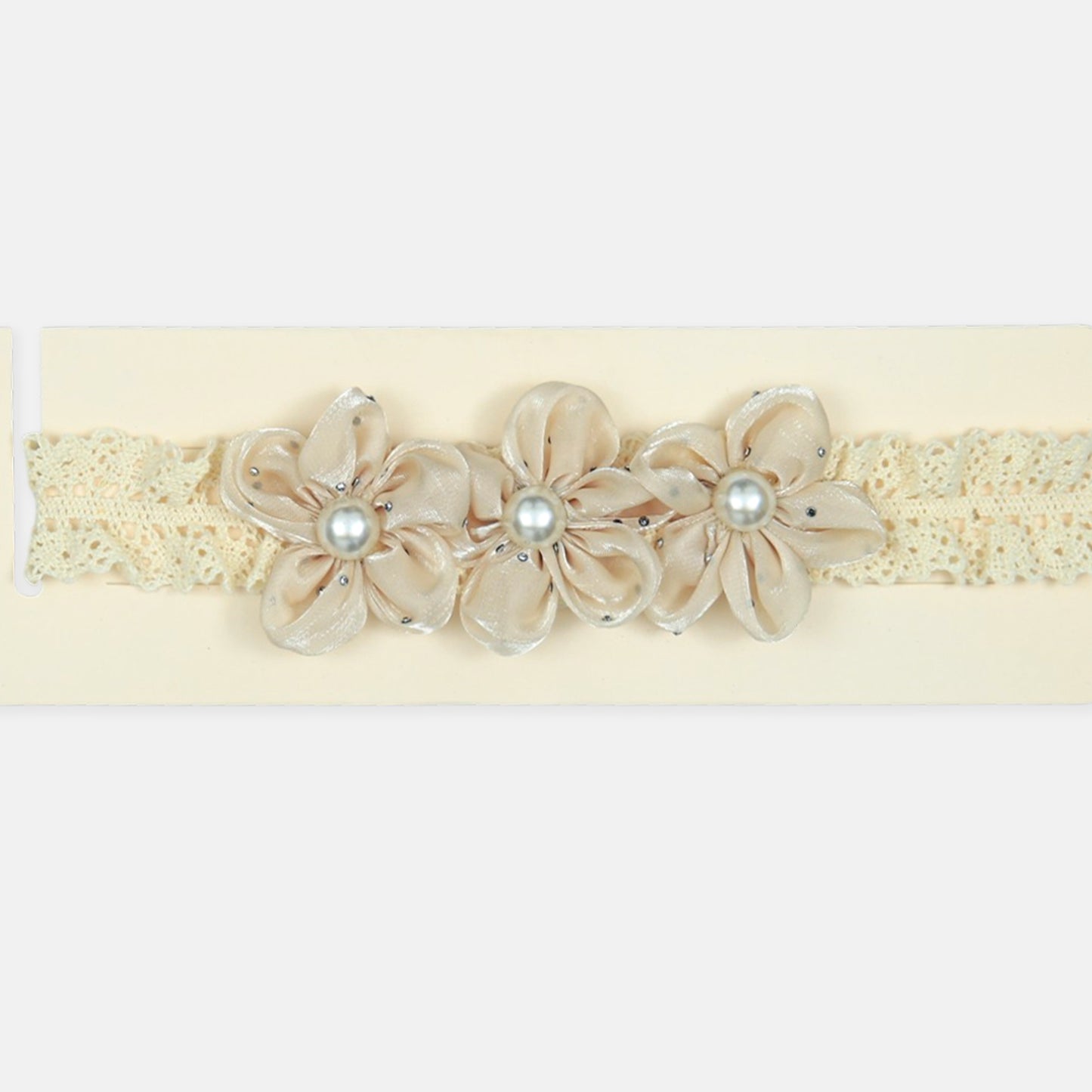 Ivory Pearl Flower Headband