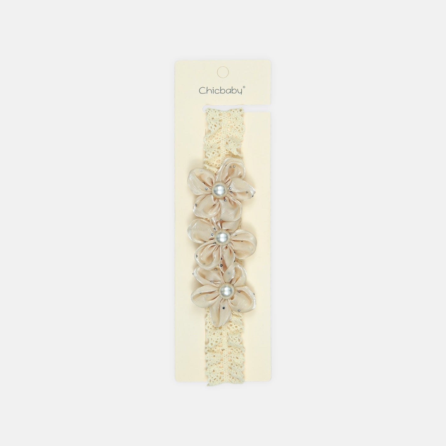Ivory Pearl Flower Headband