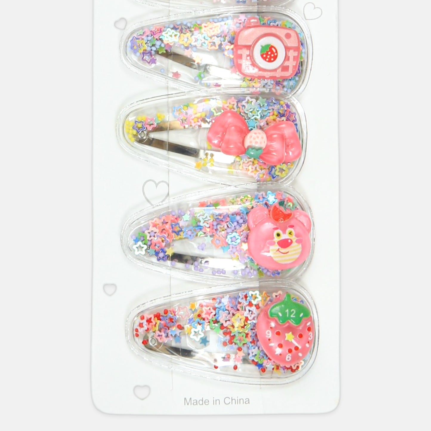 Pink Shaker Clip Set