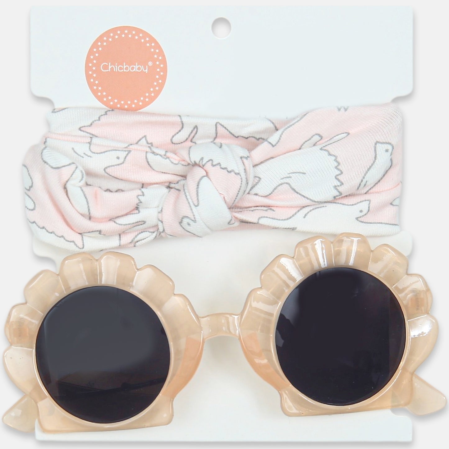 Floral Glasses & Bow Set