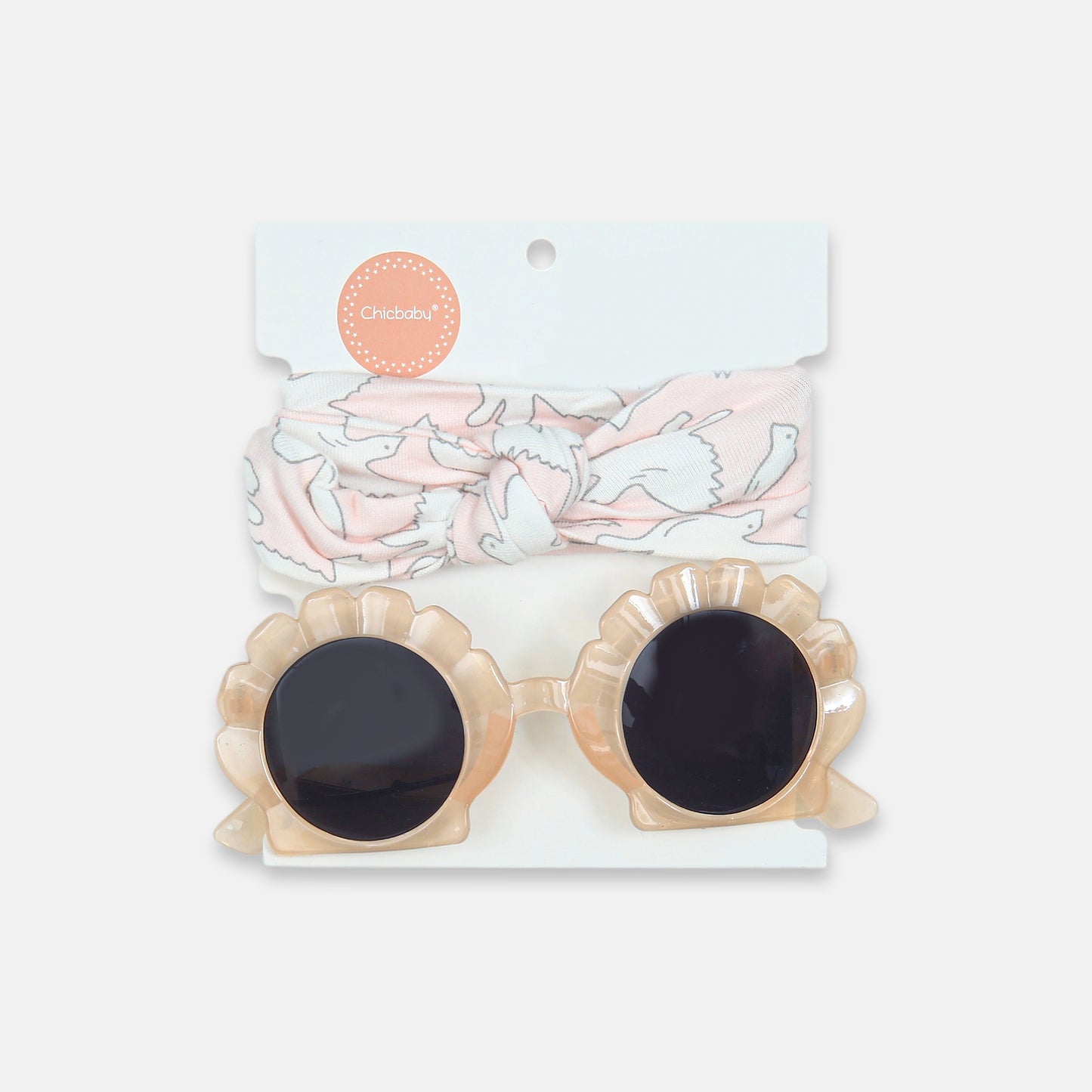 Floral Glasses & Bow Set