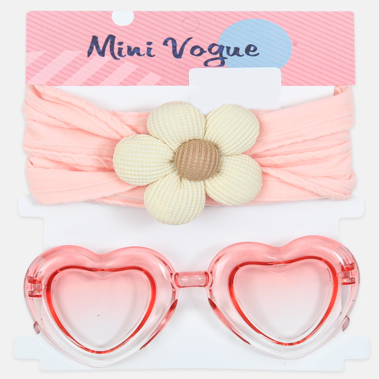 Pink Heart & Daisy Accessory Set