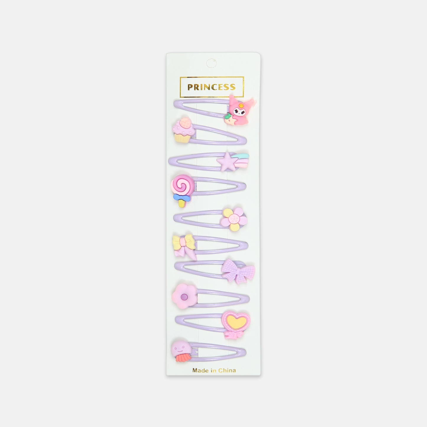 Cute Purple Princess Clip Set