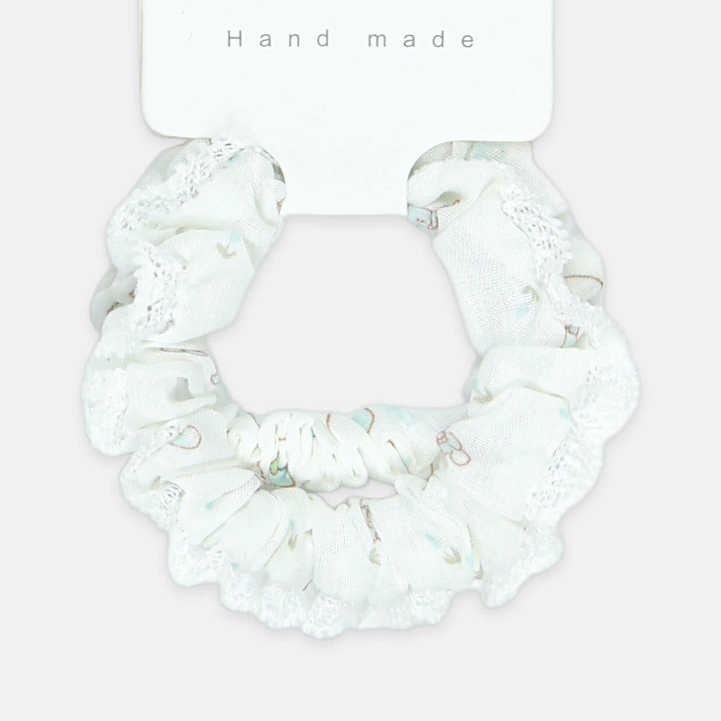 White Ruffle Hair Pony