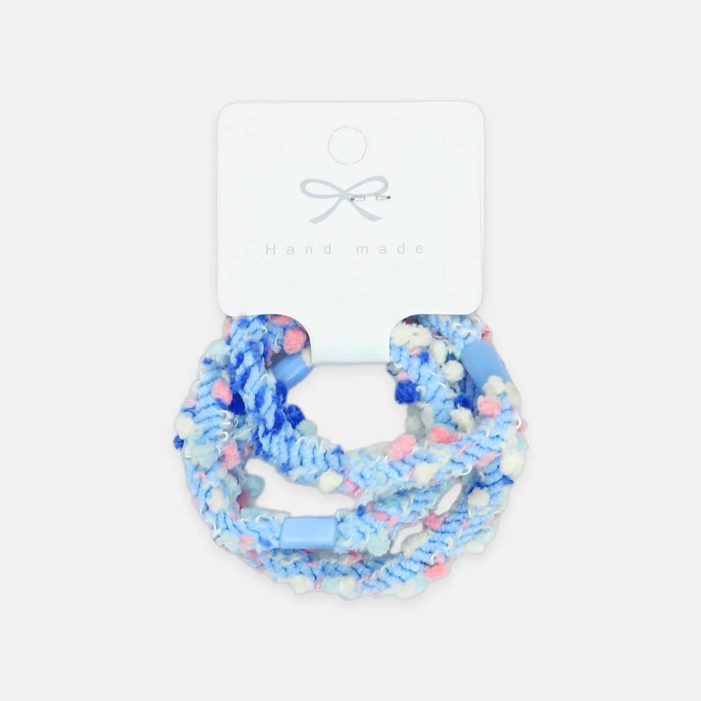 Blue Ruffled Hair Tie Set