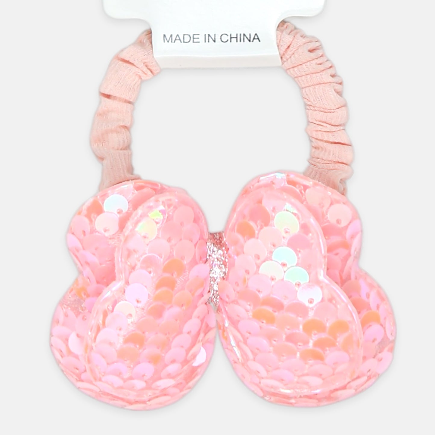 Sequin Pink Bow Pony