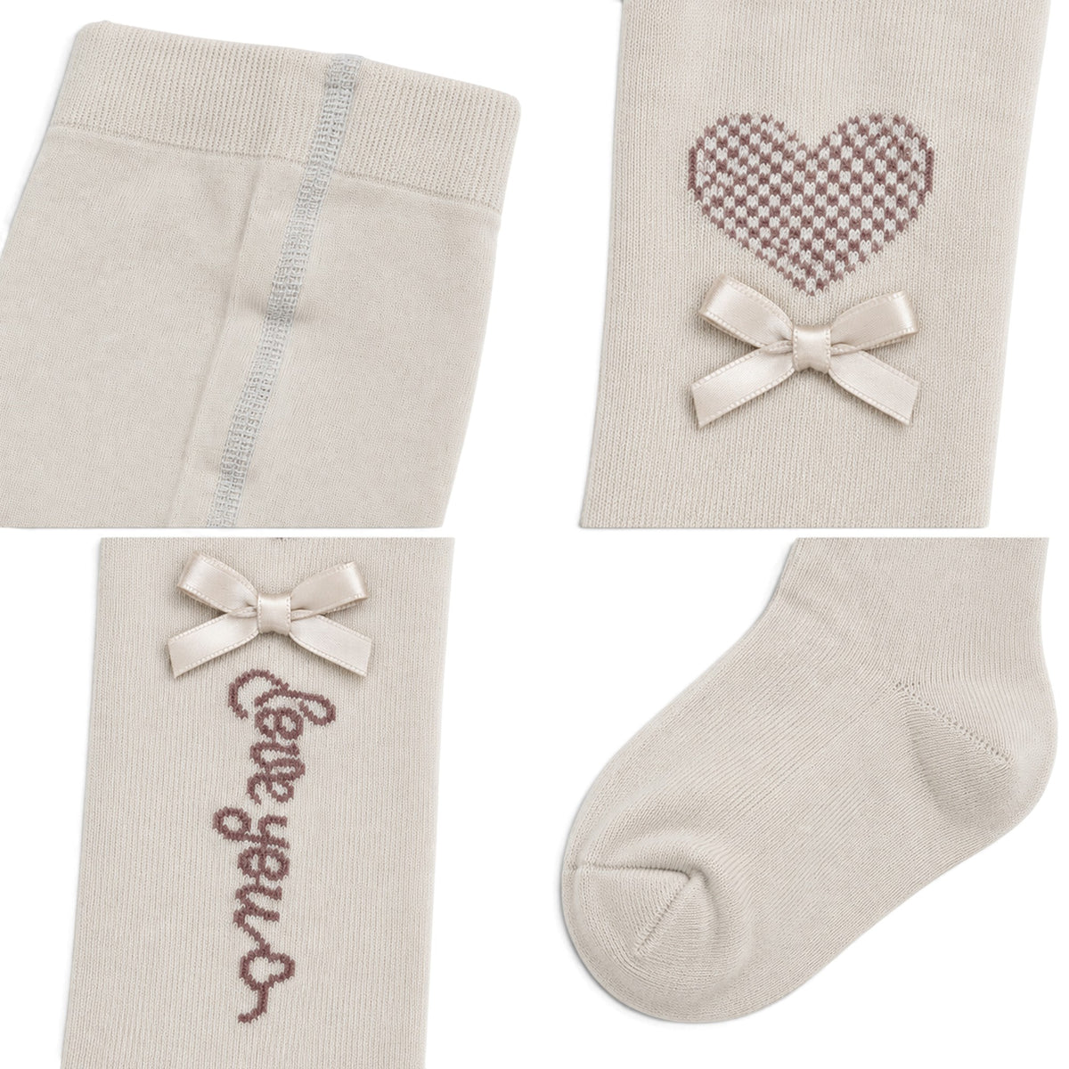 LEGGINGS LOVE YOU SCRIPT GREY