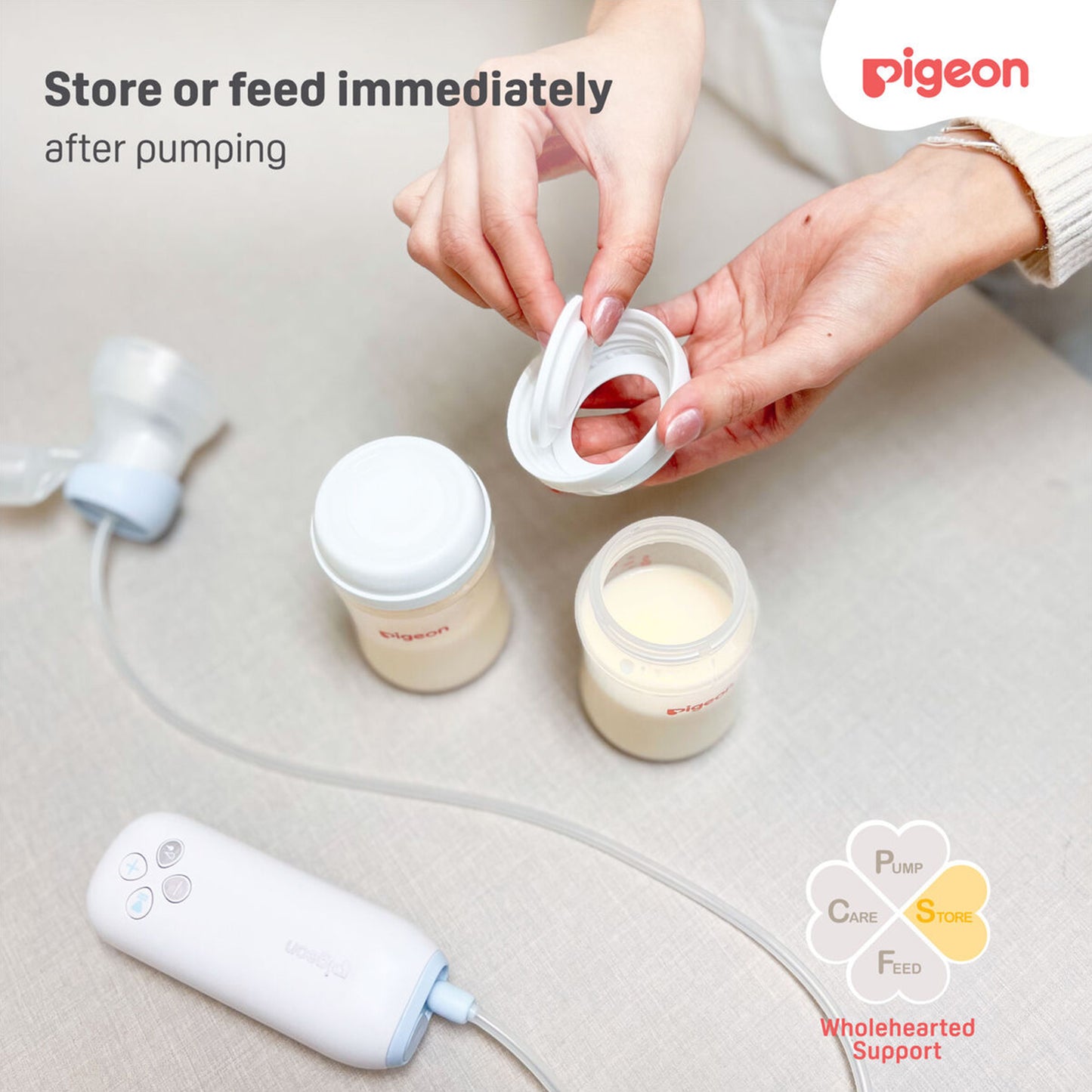 PIGEON BREASTMILK STORAGE BOTTLES 160ML PK-3