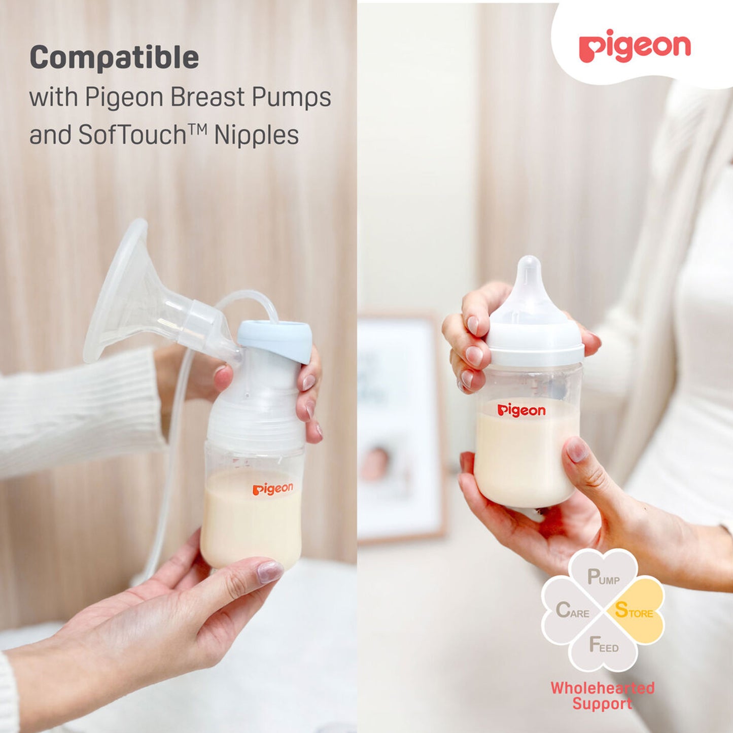 PIGEON BREASTMILK STORAGE BOTTLES 160ML PK-3