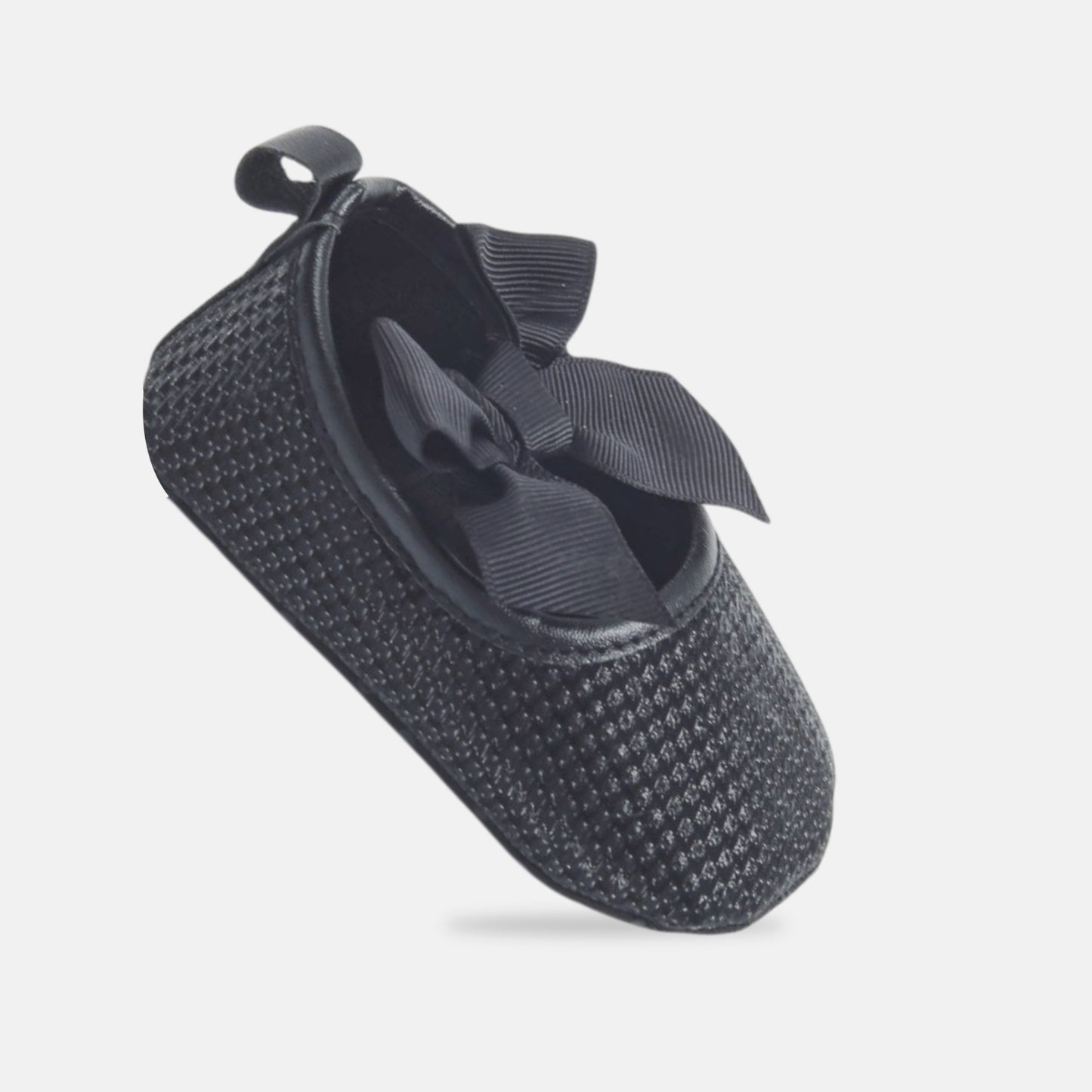Black Shimmer Bow Pre-Walker