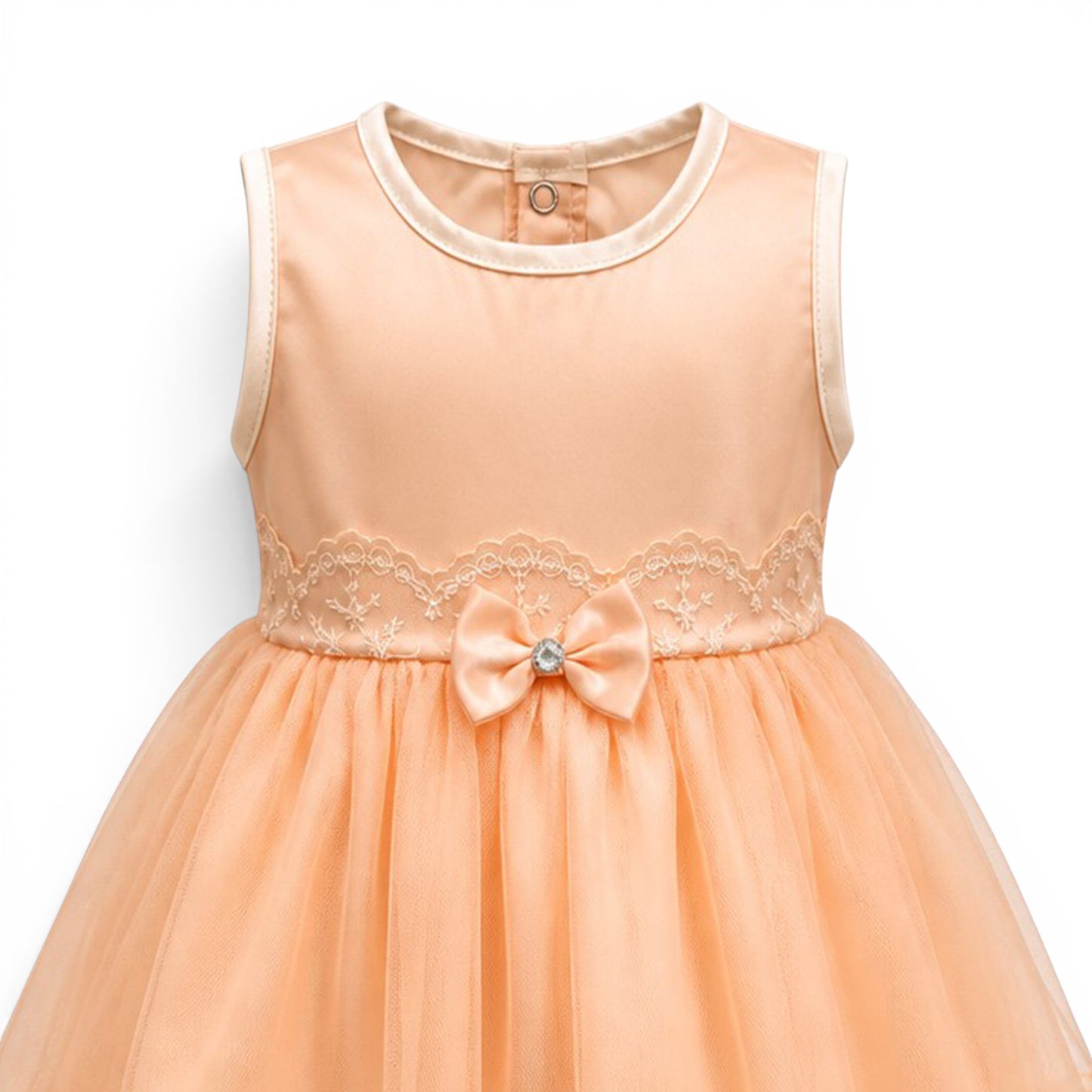 PeachBOW LACE BABY GIRL FANCY FROCK GIFT SET