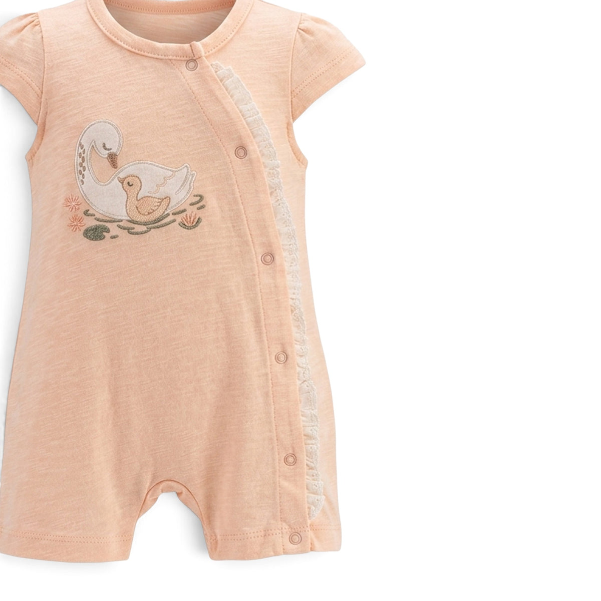 BABY GIRL SWAN & CYGNET ROMPER