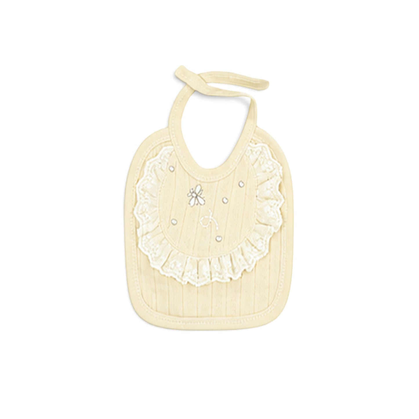 BEIGE LACE-TRIMMED BUTTERFLY BABY GIRL GIFT SET