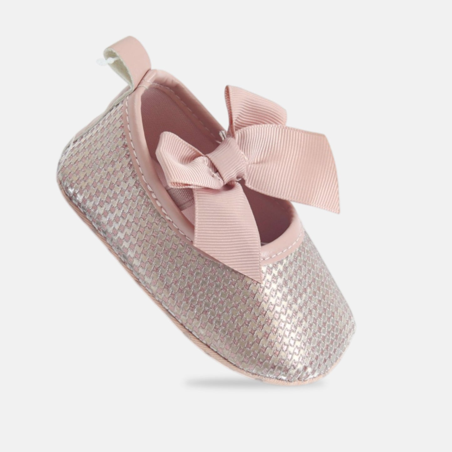Pink Shimmer Bow Pre-Walker