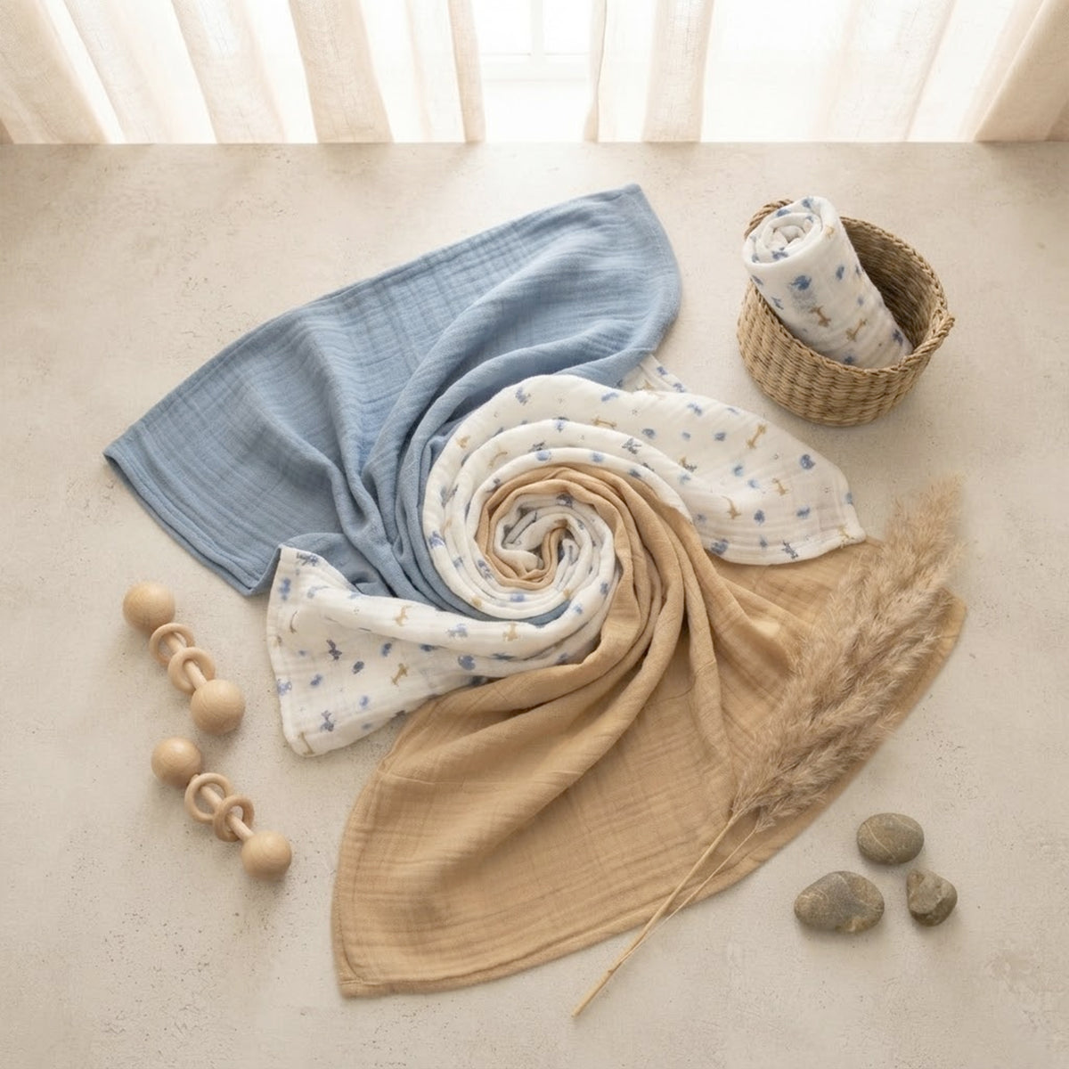 WRAPING SHEET MUSLIN PK-3