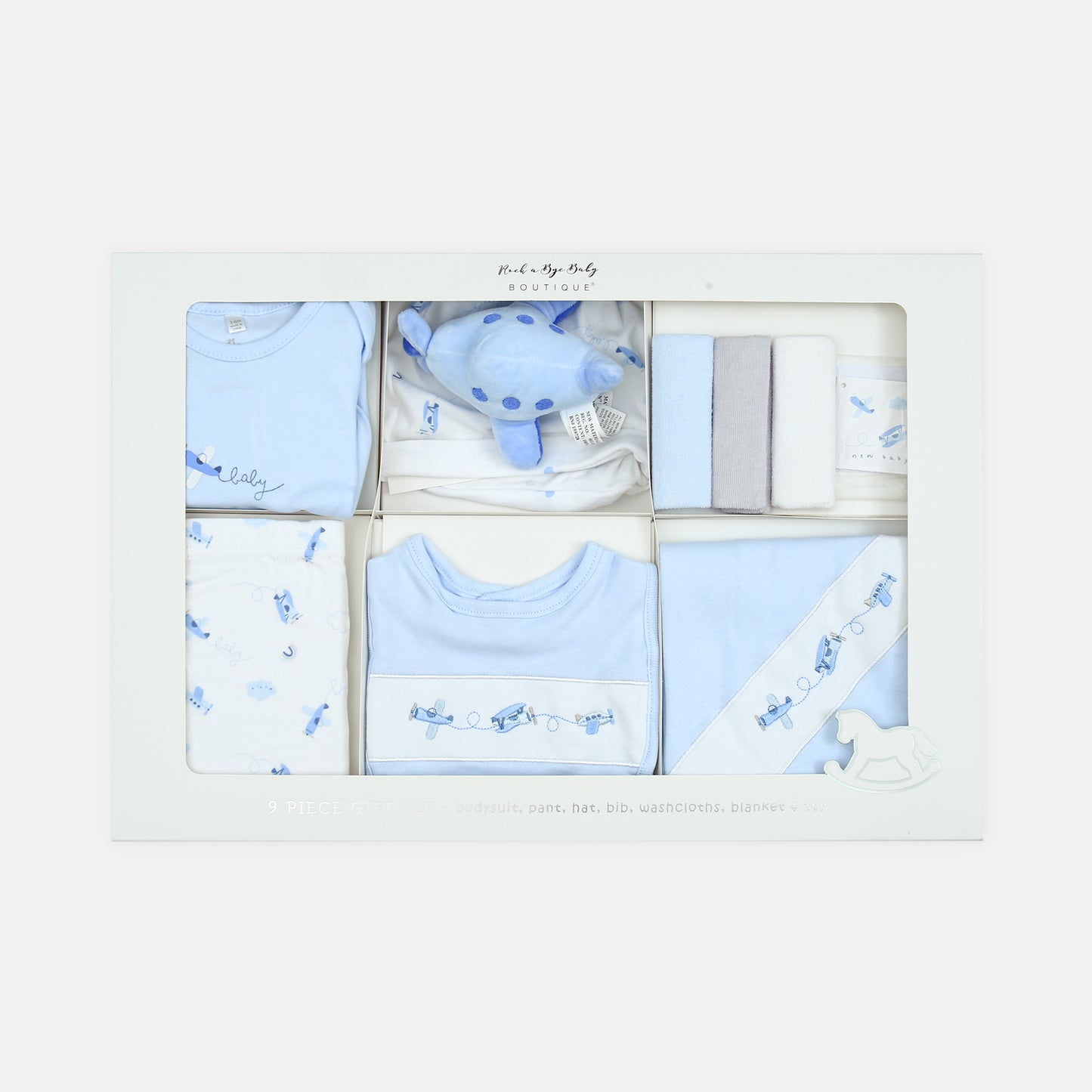 Playful Dolphin Newborn Gift Set Blue Pk-9