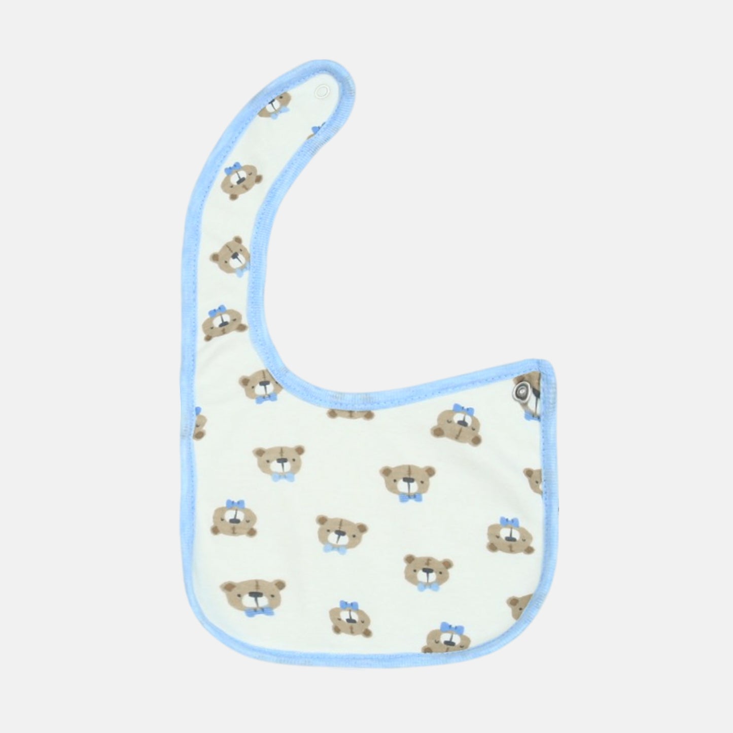 Blue Bear & Print Bib Set (2-Pack)