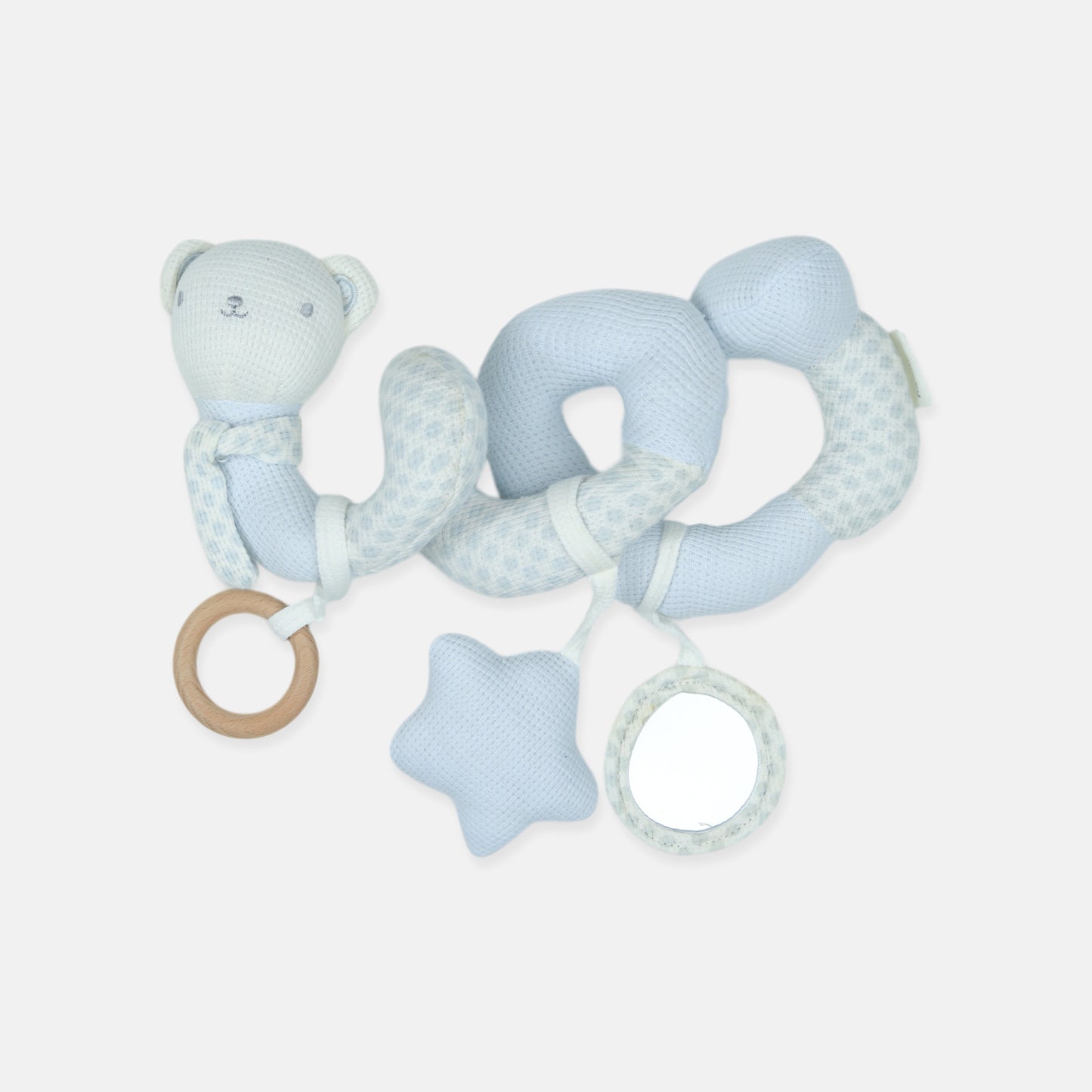 SOFT SENSORY COT SPIRAL - LIGHT BLUE