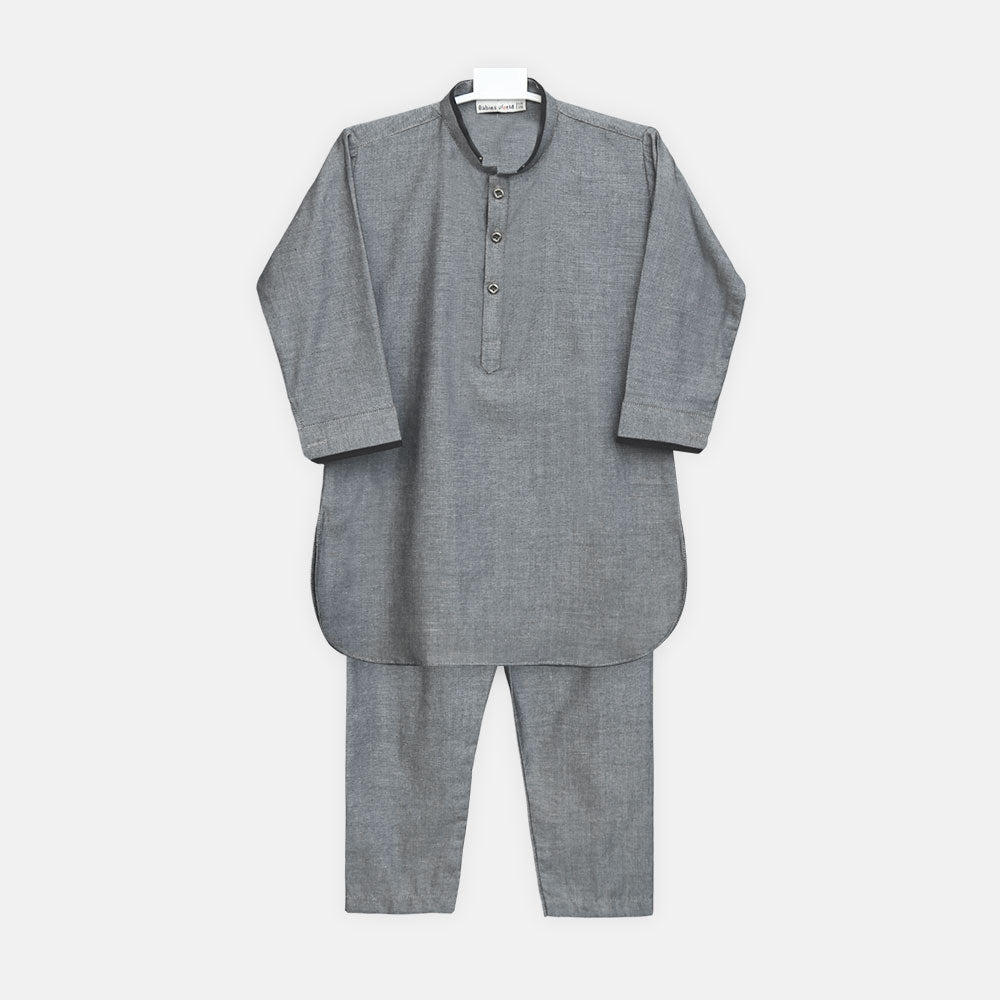 Boys Steel Grey Kameez Pajama