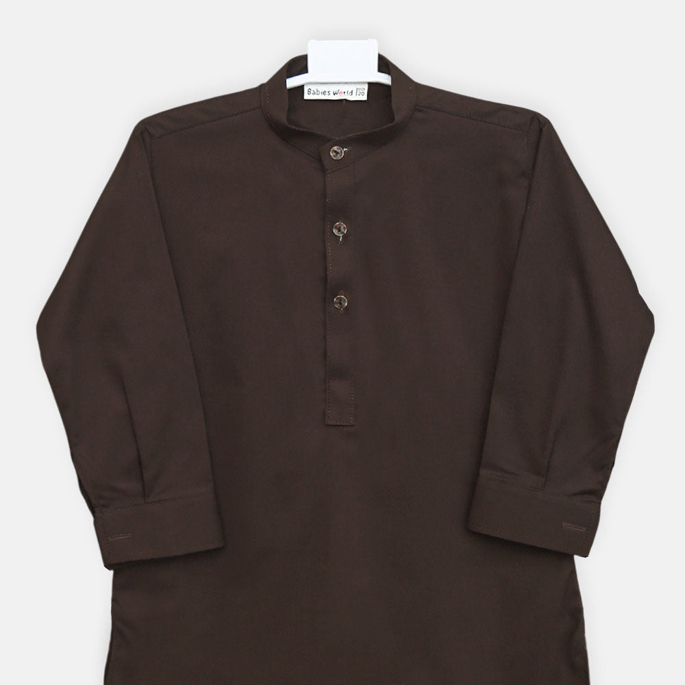Boys Chocolate Brown Kameez Pajama