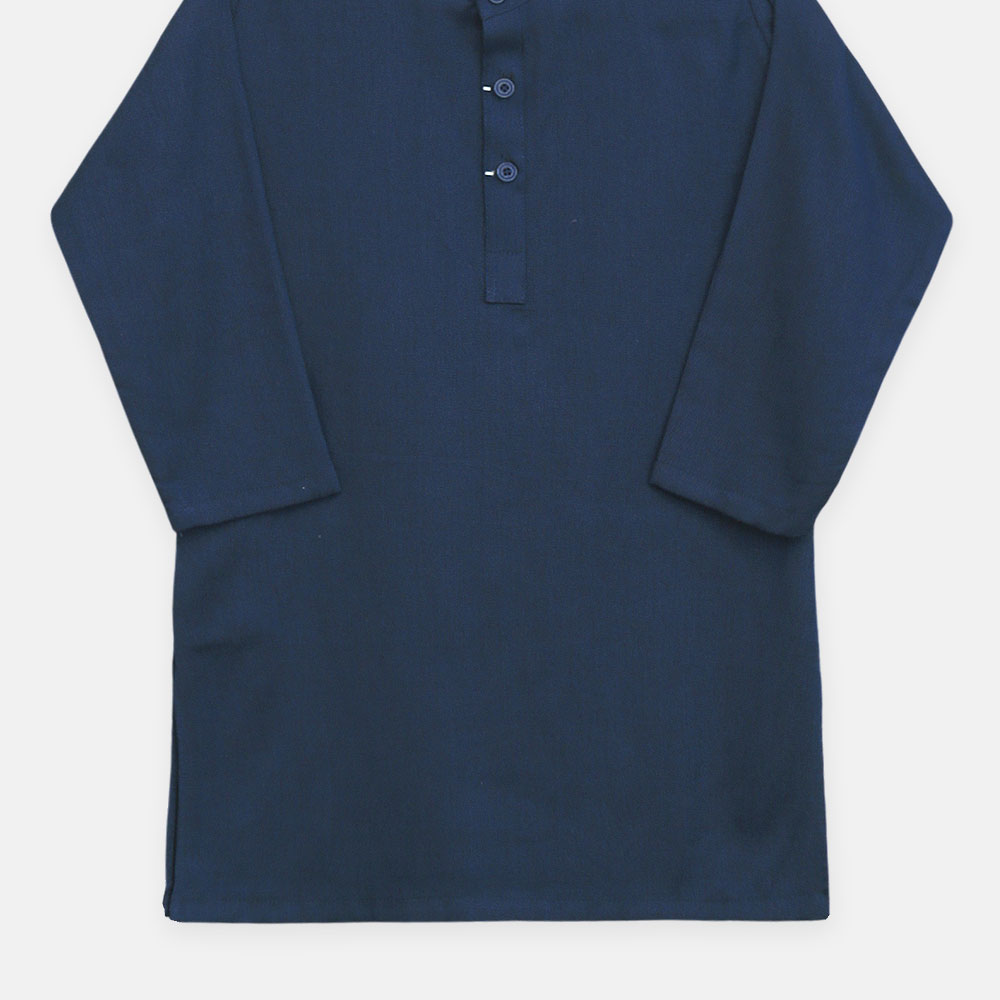 Boys Navy Blue Kurta Pajama