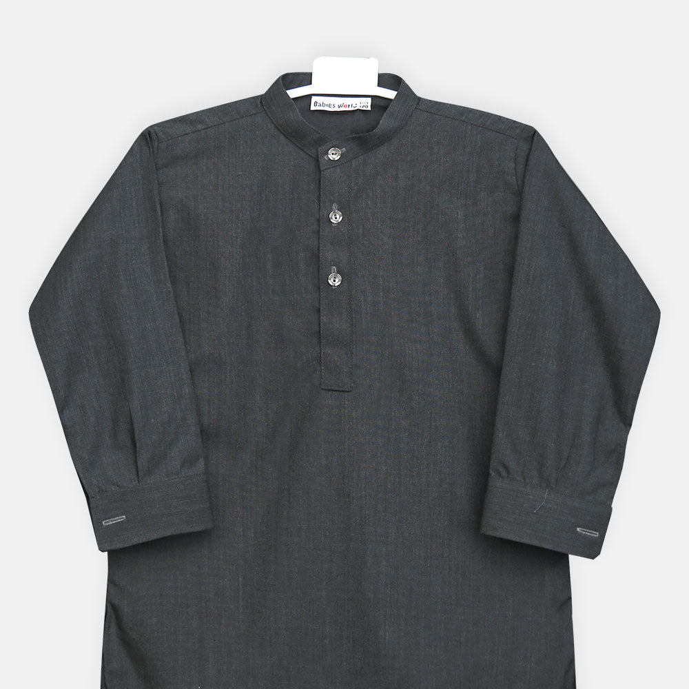 Boys Charcoal Kameez Pajama