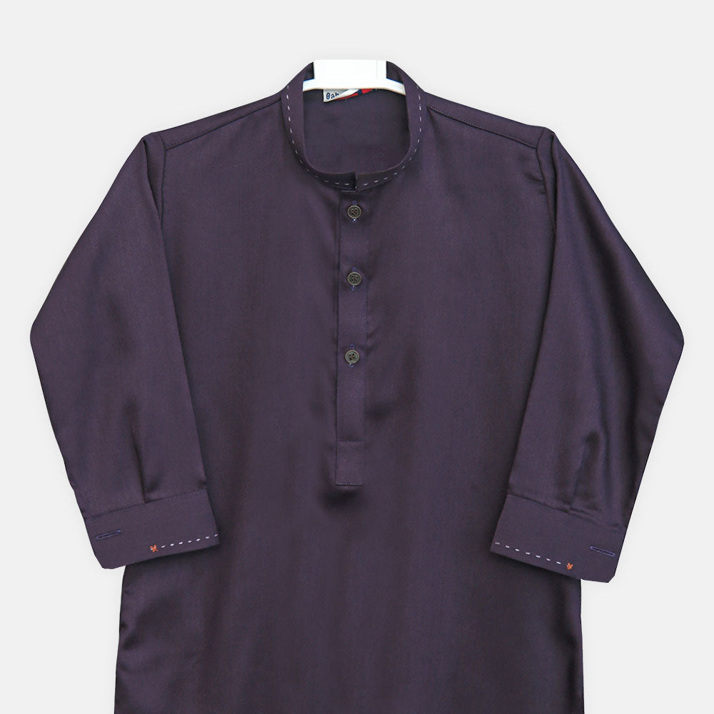 Boys Plum Kameez Pajama