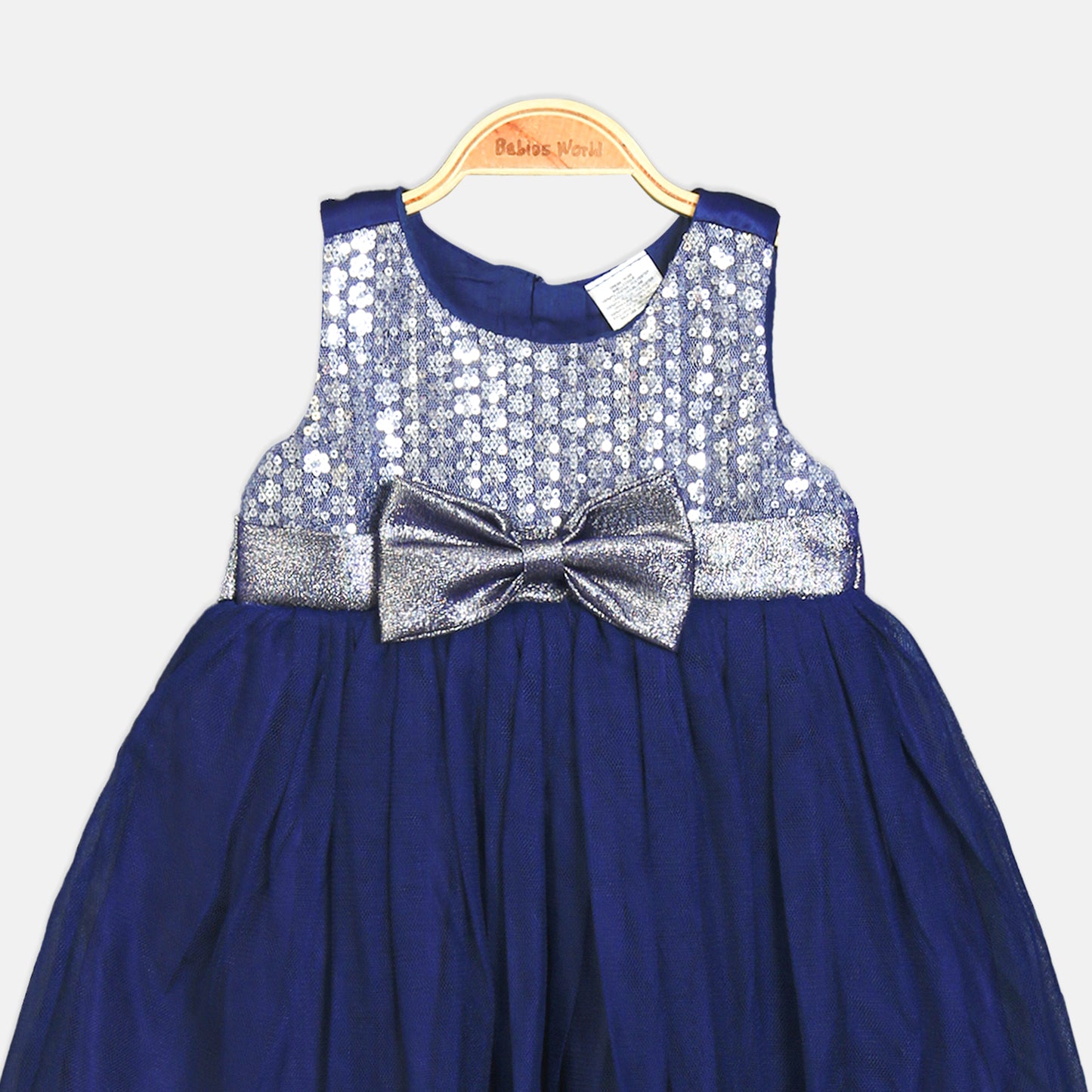NAVY SHIMMER FANCY FROCK