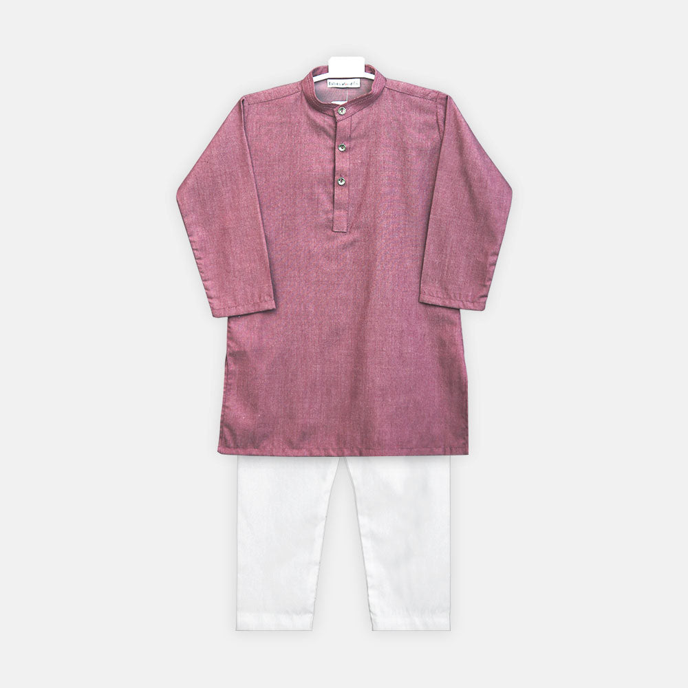 Boys Purple Kurta Pajama