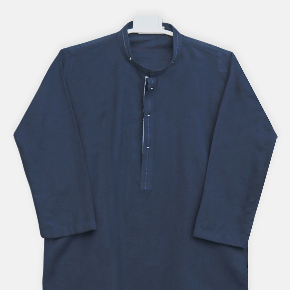 Boys Navy Blue Kameez Pajama