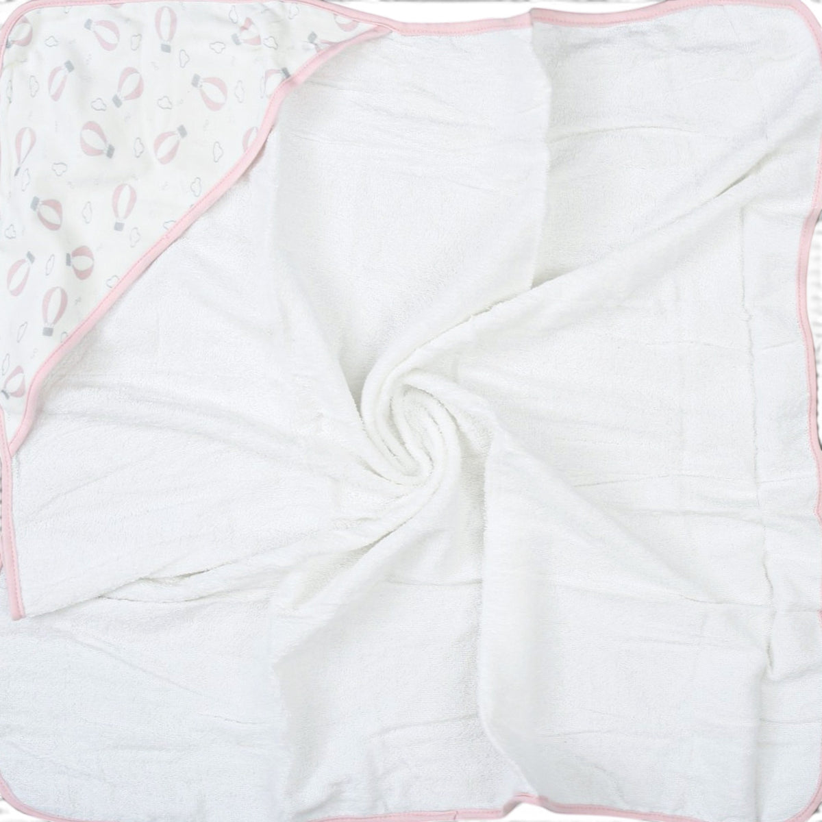 PINK HOT AIR BALLOON THEME HOODED BATH TOWEL PK-2
